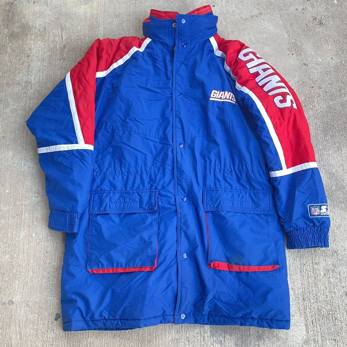 Starter Vintage New York Giants Starter Parka Stadium Jacket XL Size US XL / EU 56 / 4 - 1 Thumbnail