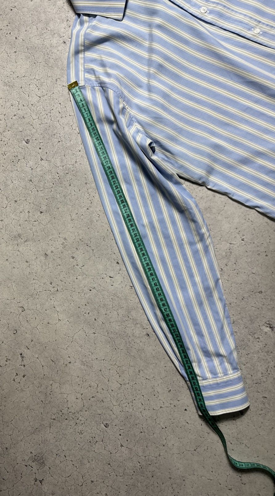Hermes Hermes Striped Button Up Shirt Luxury Vintage Size US L / EU 52-54 / 3 - 10 Thumbnail