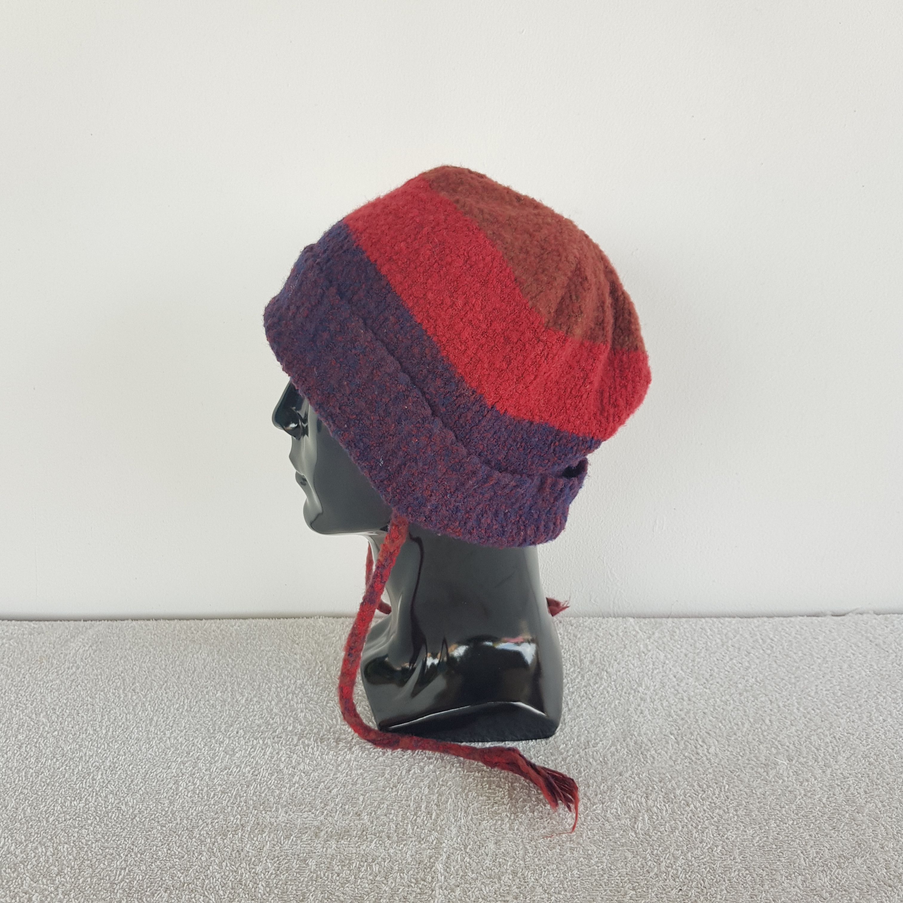 Japanese Brand Vintage Marylia Beanie Ribbed Knit Snow Caps Hats. Size ONE SIZE - 4 Thumbnail