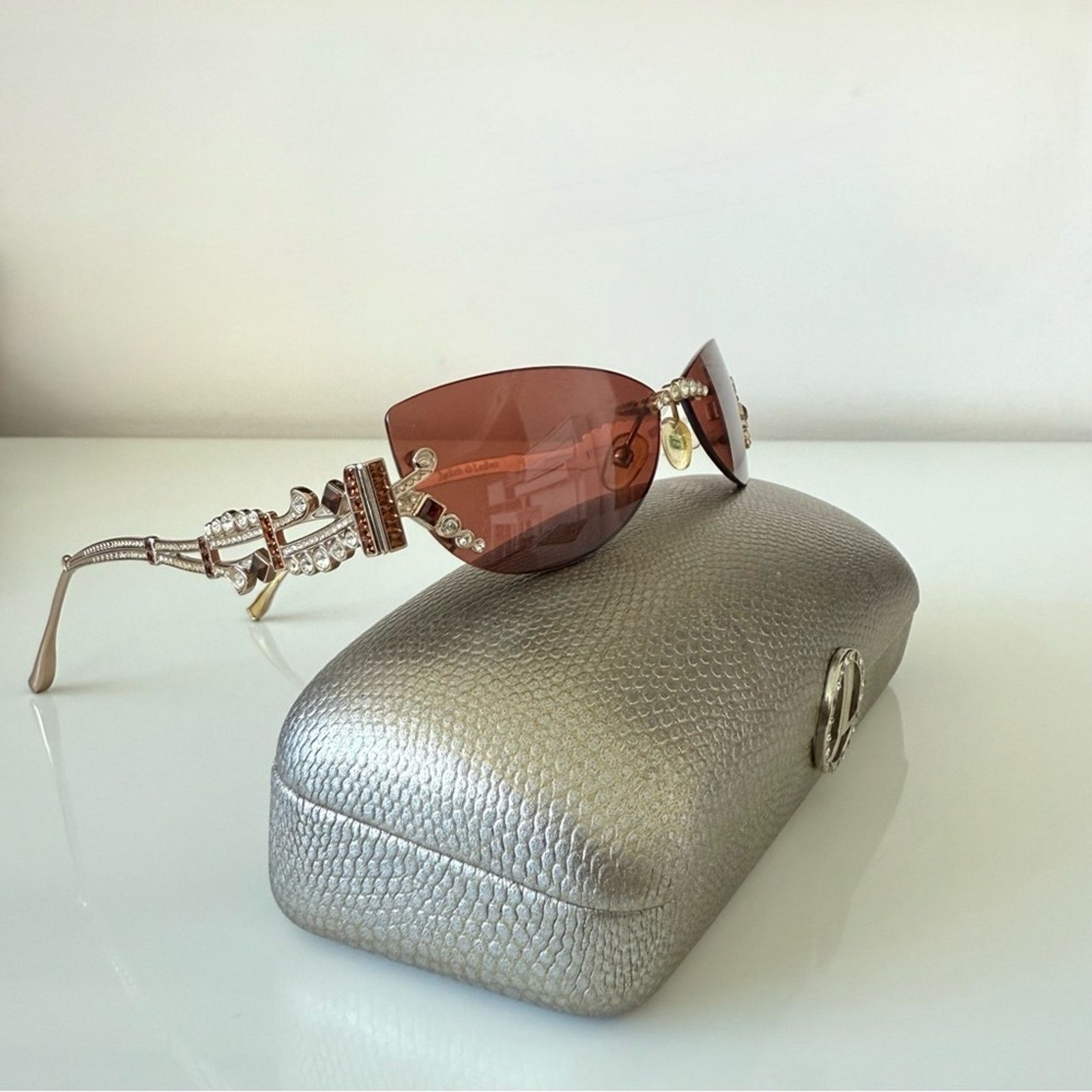 Judith Leiber Vintage Judith Leiber women sunglasses Authentic Size ONE SIZE - 11 Thumbnail