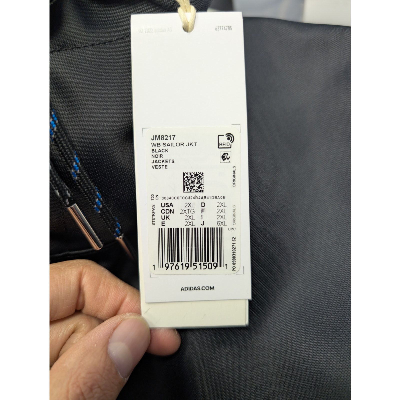 Adidas × Wales Bonner o1rshd1 Sailor Jacket in Black Size US XXL / EU 58 / 5 - 23 Thumbnail