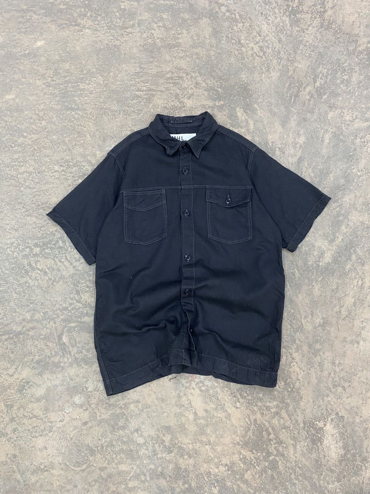 Margaret Howell MHL WORK SHIRT BLACK Size US M / EU 48-50 / 2 - 1 Thumbnail