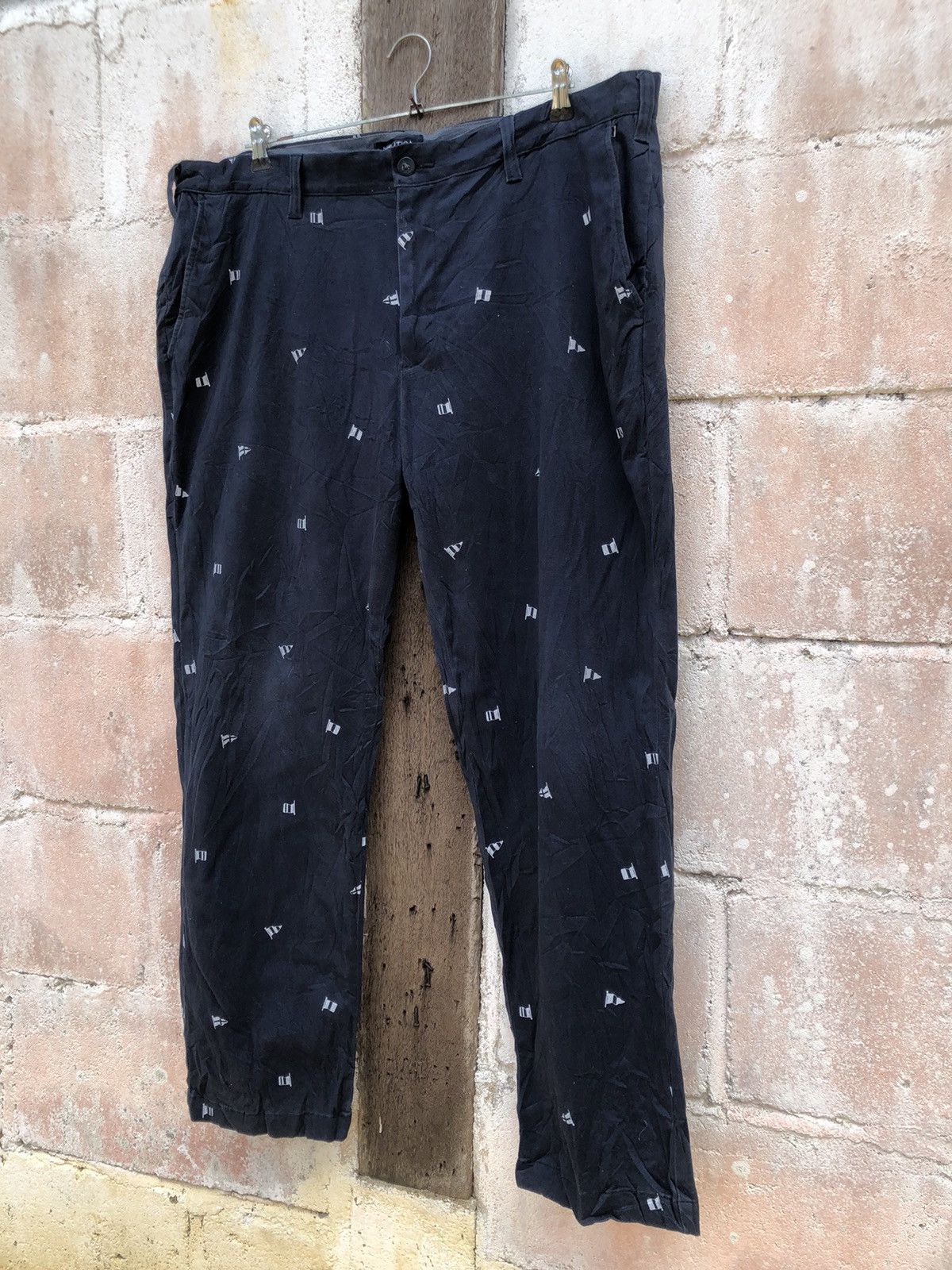 Nautica Nautica Full Print Cotton Pants Cutting Slim Size US 41 - 3 Thumbnail
