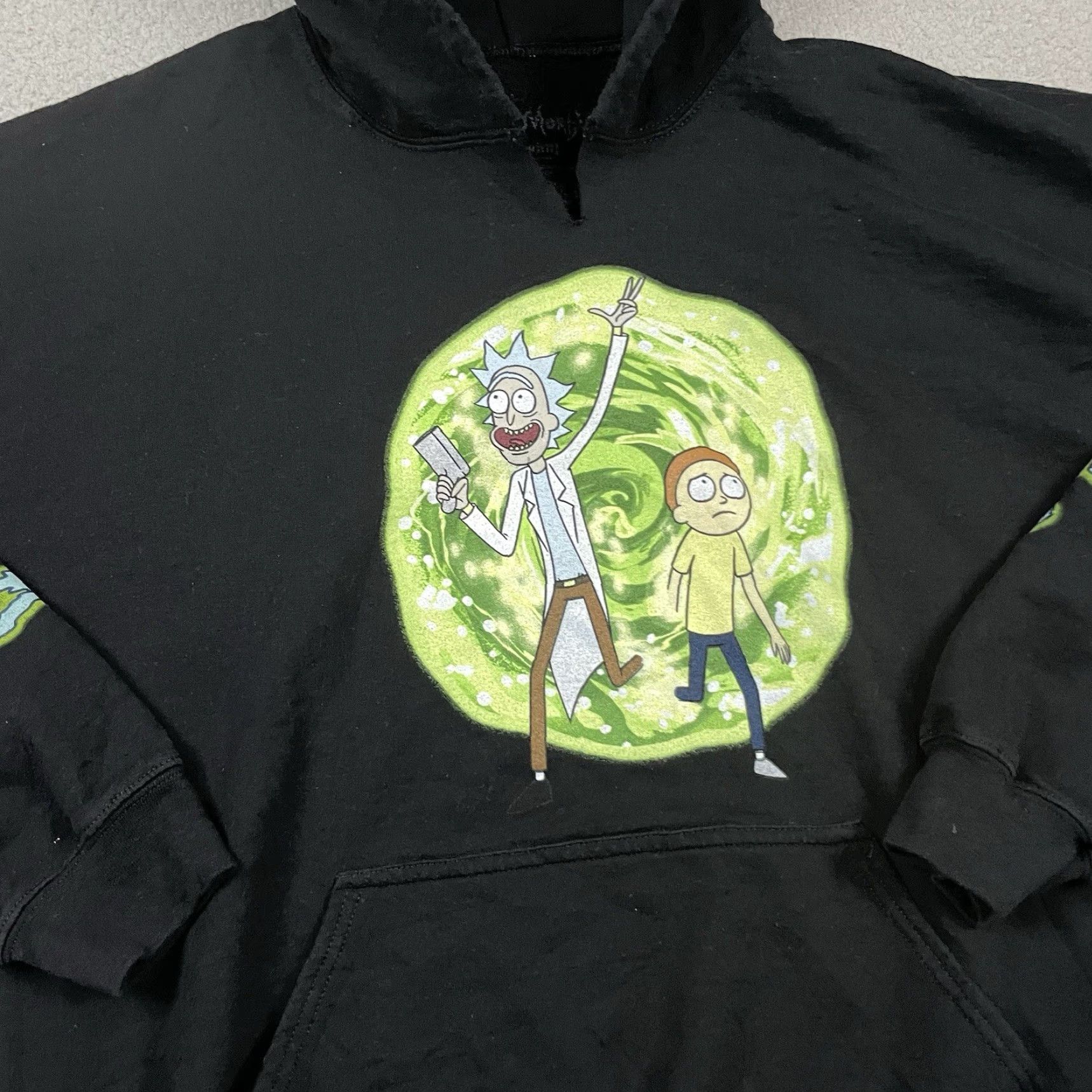 Swims Rick And Morty Sweatshirt Mens M Black Hoodie Logo Cartoon Mens Size US M / EU 48-50 / 2 - 2 Thumbnail