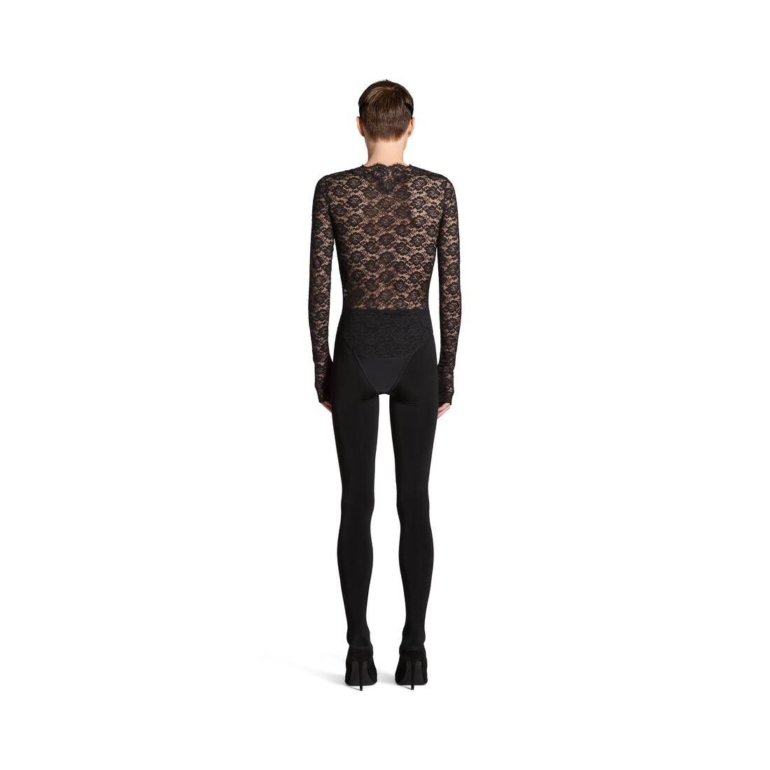 Balenciaga oc11z0825 V-Neck Bodytop in Black Size M / US 6-8 / IT 42-44 - 6 Thumbnail
