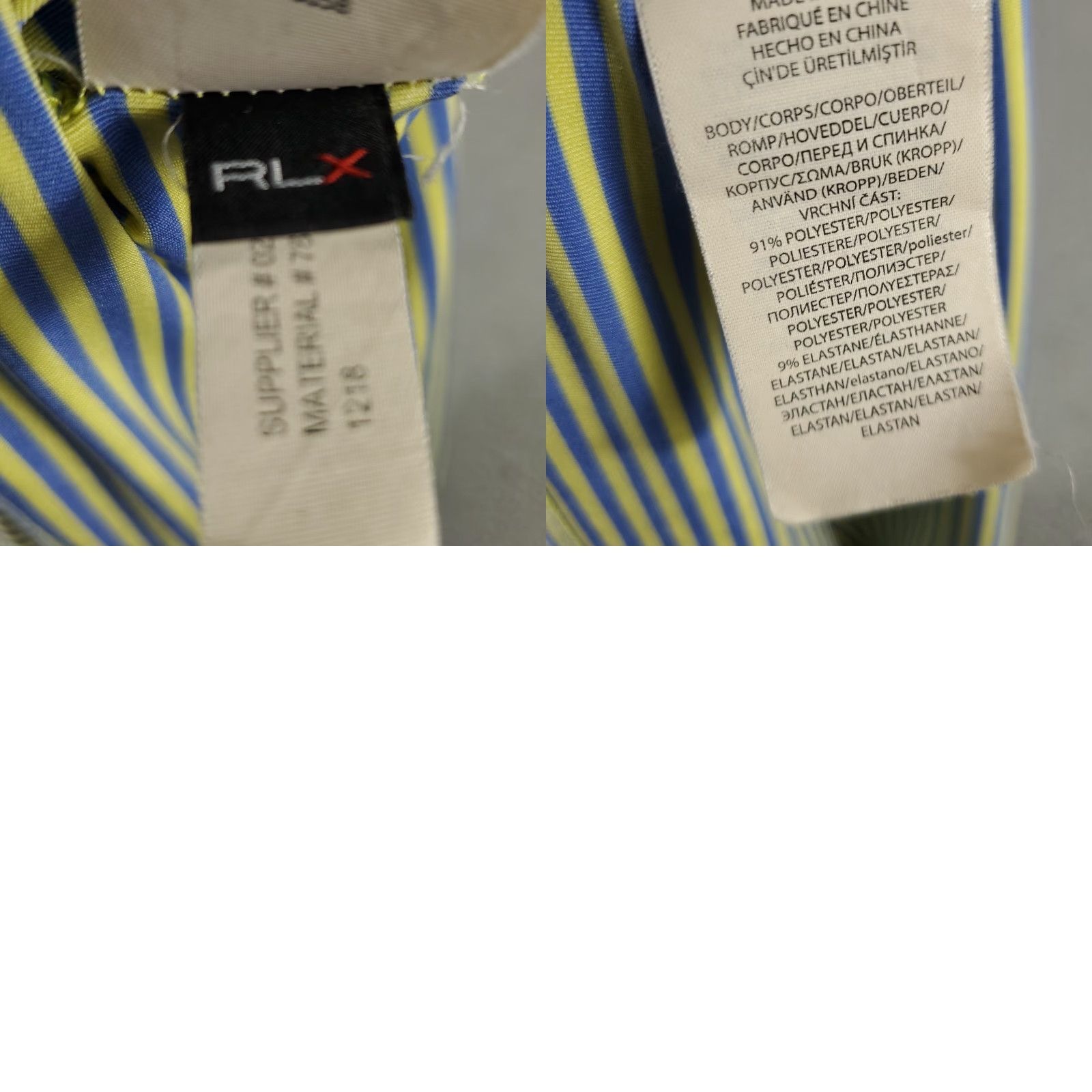 Ralph Lauren Ralph Lauren RLX Polo Shirt Mens Medium Striped Blue Yellow US Open Golf Size US M / EU 48-50 / 2 - 8 Thumbnail