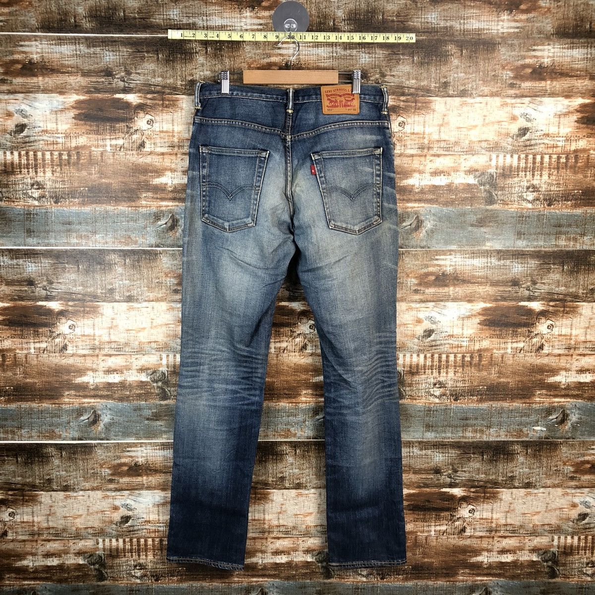 Levi's × Vintage DL 551 Levis Blue Distressed Denim Pants #C191 Size US 31 - 13 Thumbnail