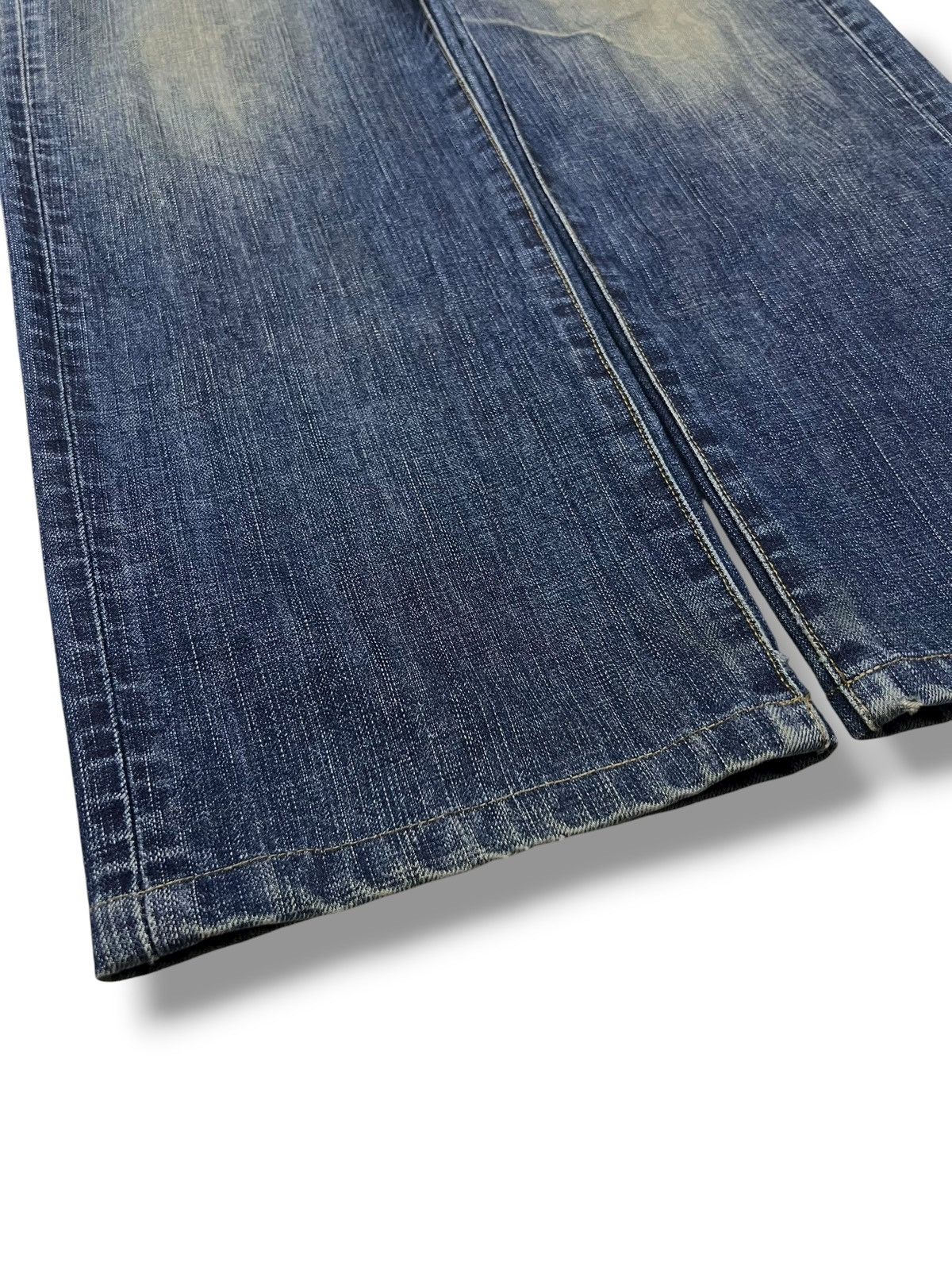Edwin Baggy Vintage Edwin 503z - Faded Mud Wash, Distressed Denim Size US 30 / EU 46 - 6 Thumbnail