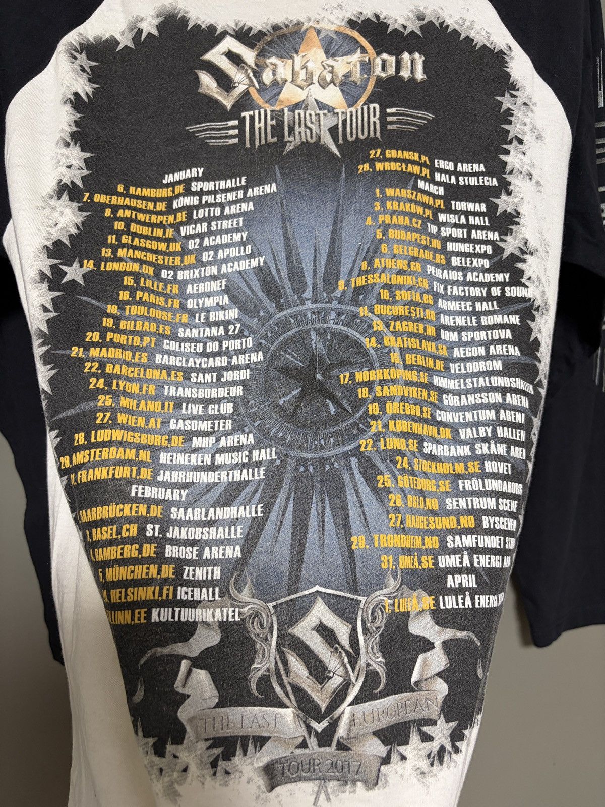 Band Tees Sabaton The Last European Tour Long Sleeve T-shirt Size US M / EU 48-50 / 2 - 10 Thumbnail