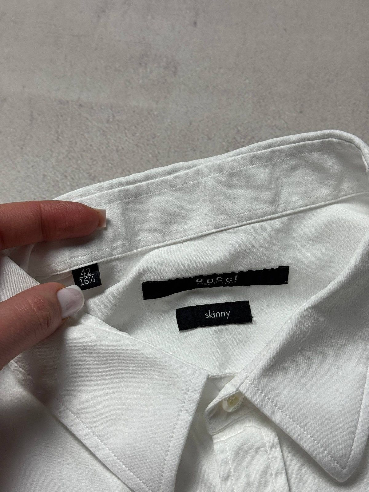 Gucci Gucci Button Up Shirt White Mens 42/16 Size Luxury Size US S / EU 44-46 / 1 - 7 Thumbnail