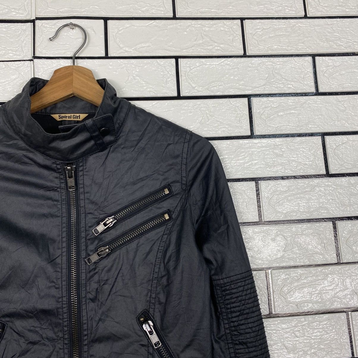Hysteric Glamour 📌Vintage Cropped Soft Leather Biker Jacket Spiral Girl Size US M / EU 48-50 / 2 - 7 Thumbnail