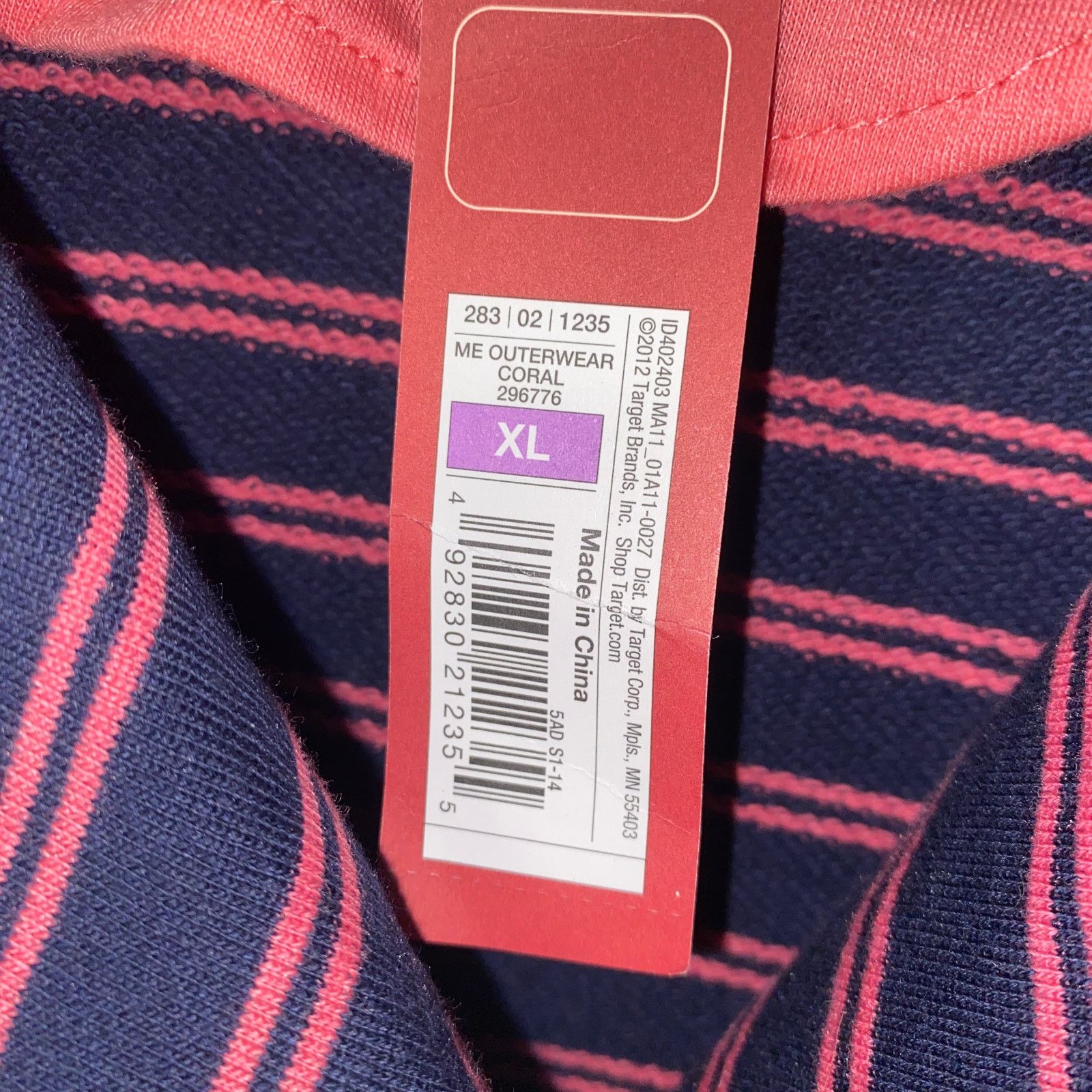 Merona NWT Merona Navy Blue Pink Double Breasted Knit Jacket XL Size XL / US 12-14 / IT 48-50 - 5 Thumbnail