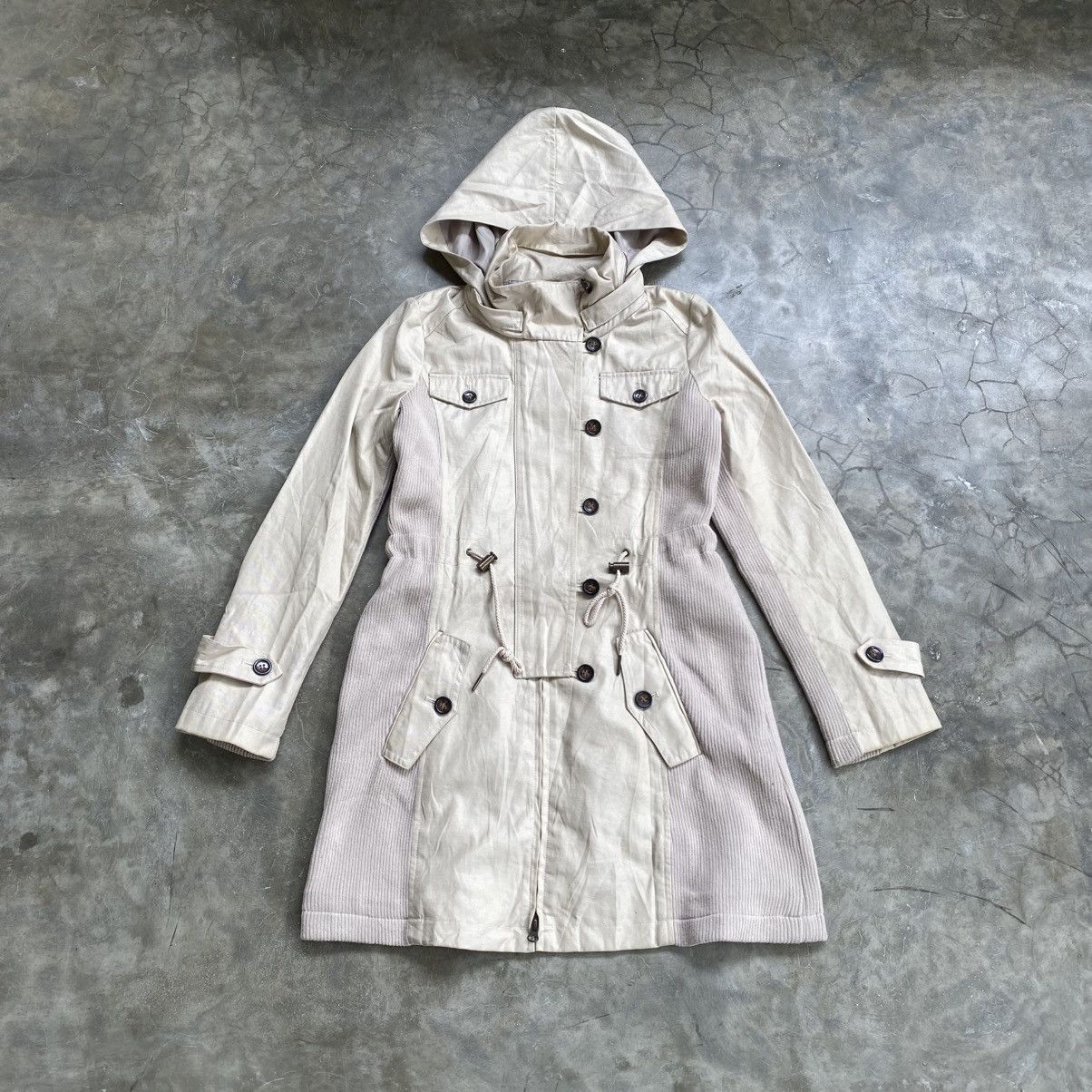 Tornado Mart 2000s Femme Tornado - Vkei Style Hidden Hoodie Parka Jacket Size XS / US 0-2 / IT 36-38 - 1 Thumbnail