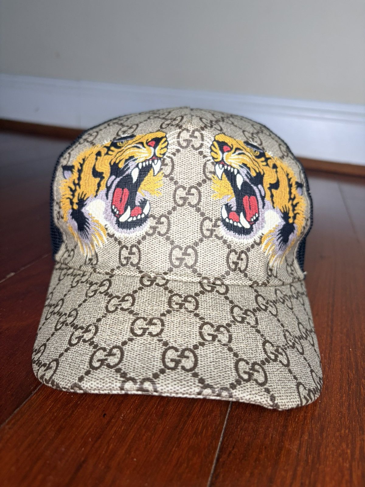 Gucci Tigers print GG Supreme baseball hat XXL Size ONE SIZE - 1 Thumbnail