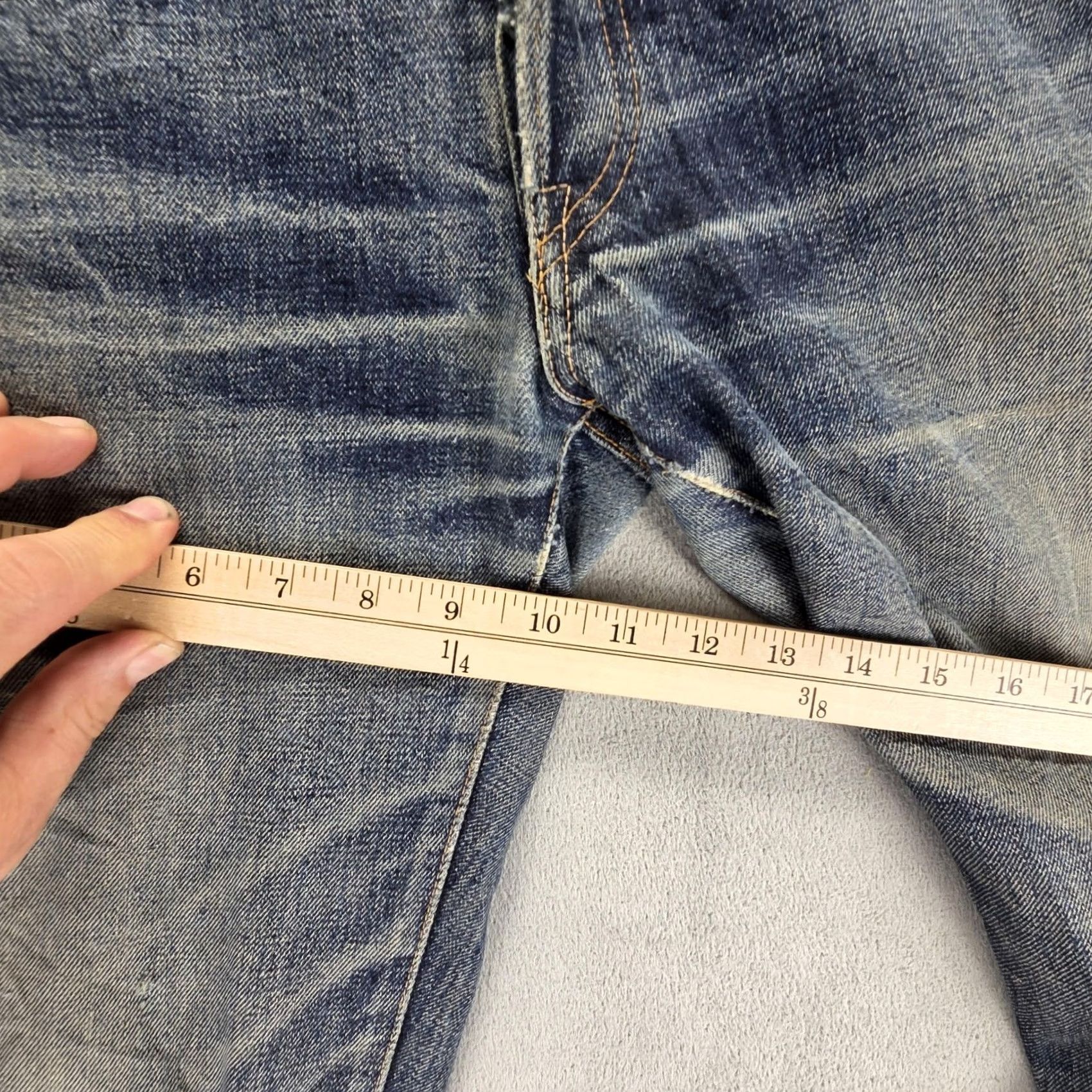Studio D'Artisan Studio D Artisan Jeans Mens 31x31 SD-103 Selvedge Thrashed Whiskers Honeycomb Size US 31 - 6 Thumbnail