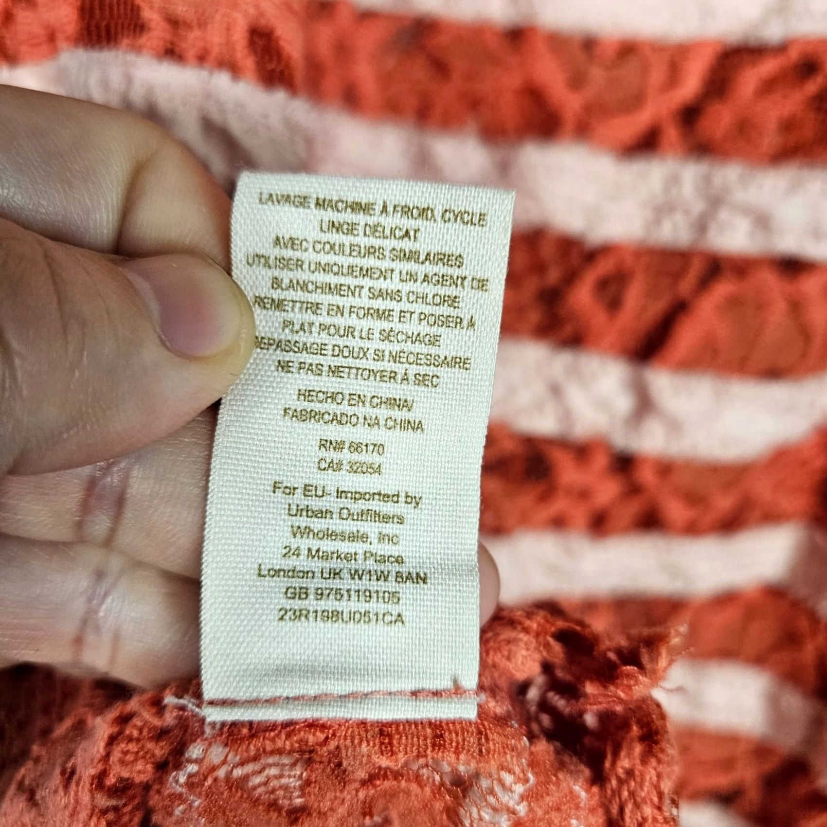 Free People Free People Orange Pink Stripes Tank Top XS Tank Womens XS Orange Stripe Pattern Casual Sleeveless Top Size XS / US 0-2 / IT 36-38 - 6 Thumbnail