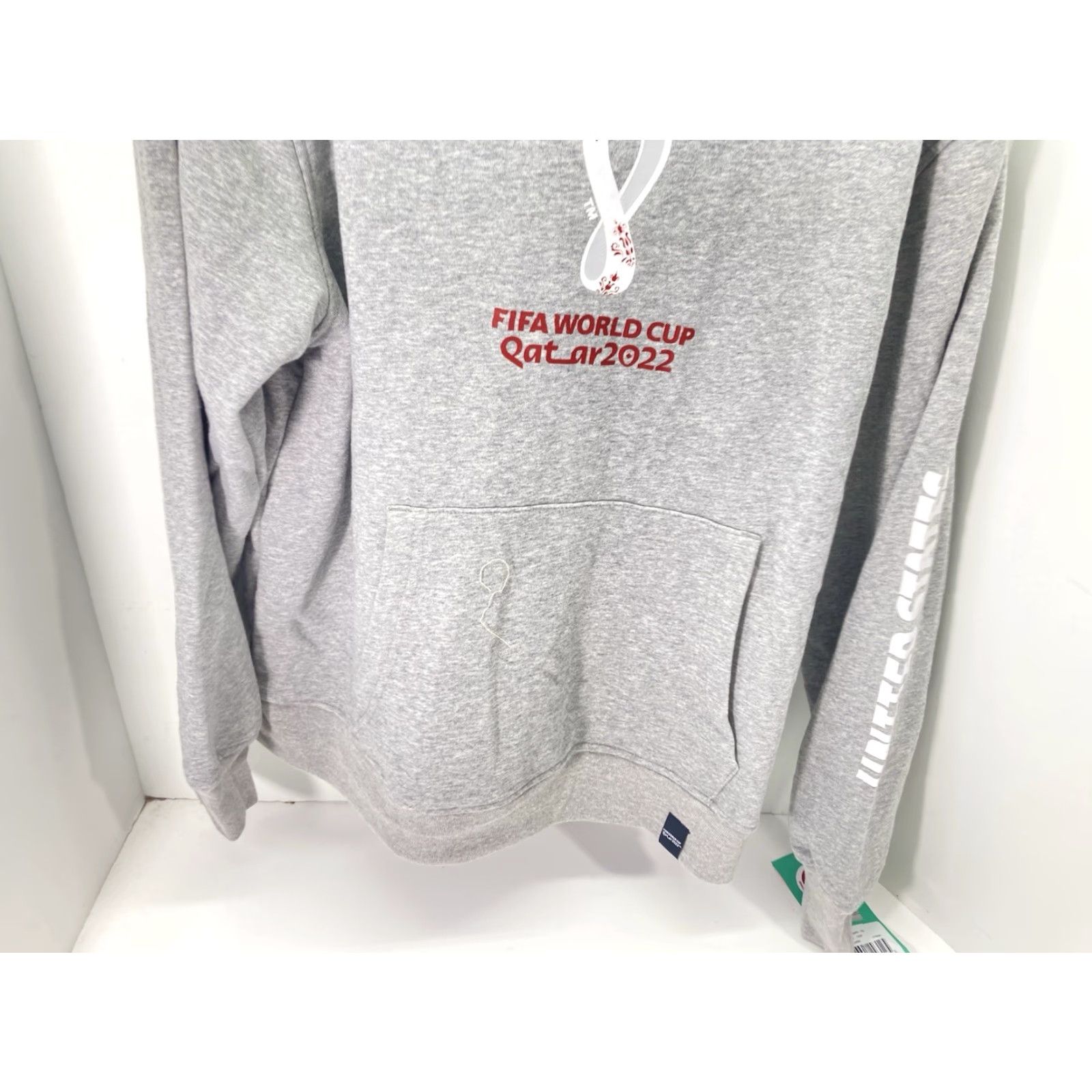Vintage FIFA World Cup 2022 Hoodie Sweatshirt Men XL Gray Pullover Cotton USA NWT Size US XL / EU 56 / 4 - 3 Thumbnail