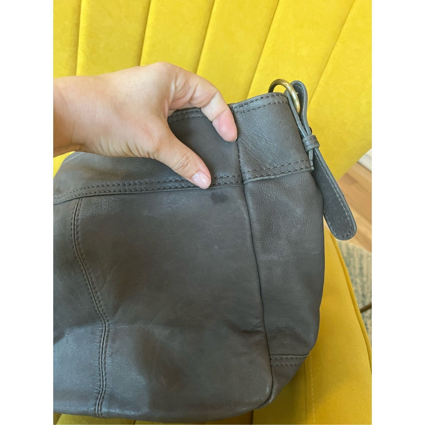 Other Via Repubblica grey leather tote purse Size ONE SIZE - 5 Thumbnail