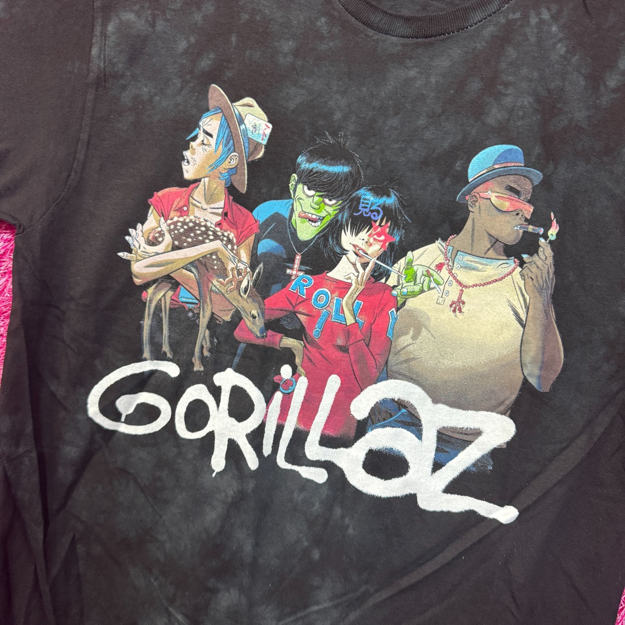 Band Tees Gorillaz Song Machine Strange Timez Animated Band Tie Dye M Size US M / EU 48-50 / 2 - 4 Thumbnail