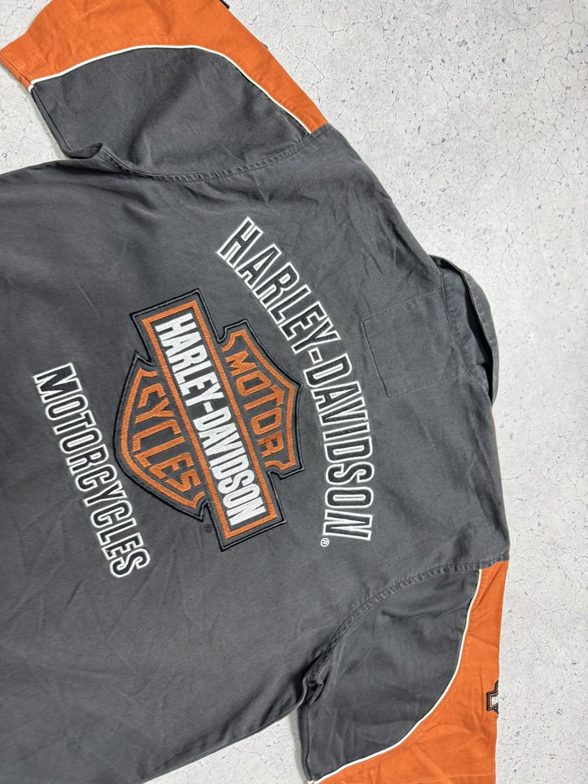 Harley Davidson Harley Davidson Button Short Sleeve Shirt Racing Moto Size US L / EU 52-54 / 3 - 13 Thumbnail