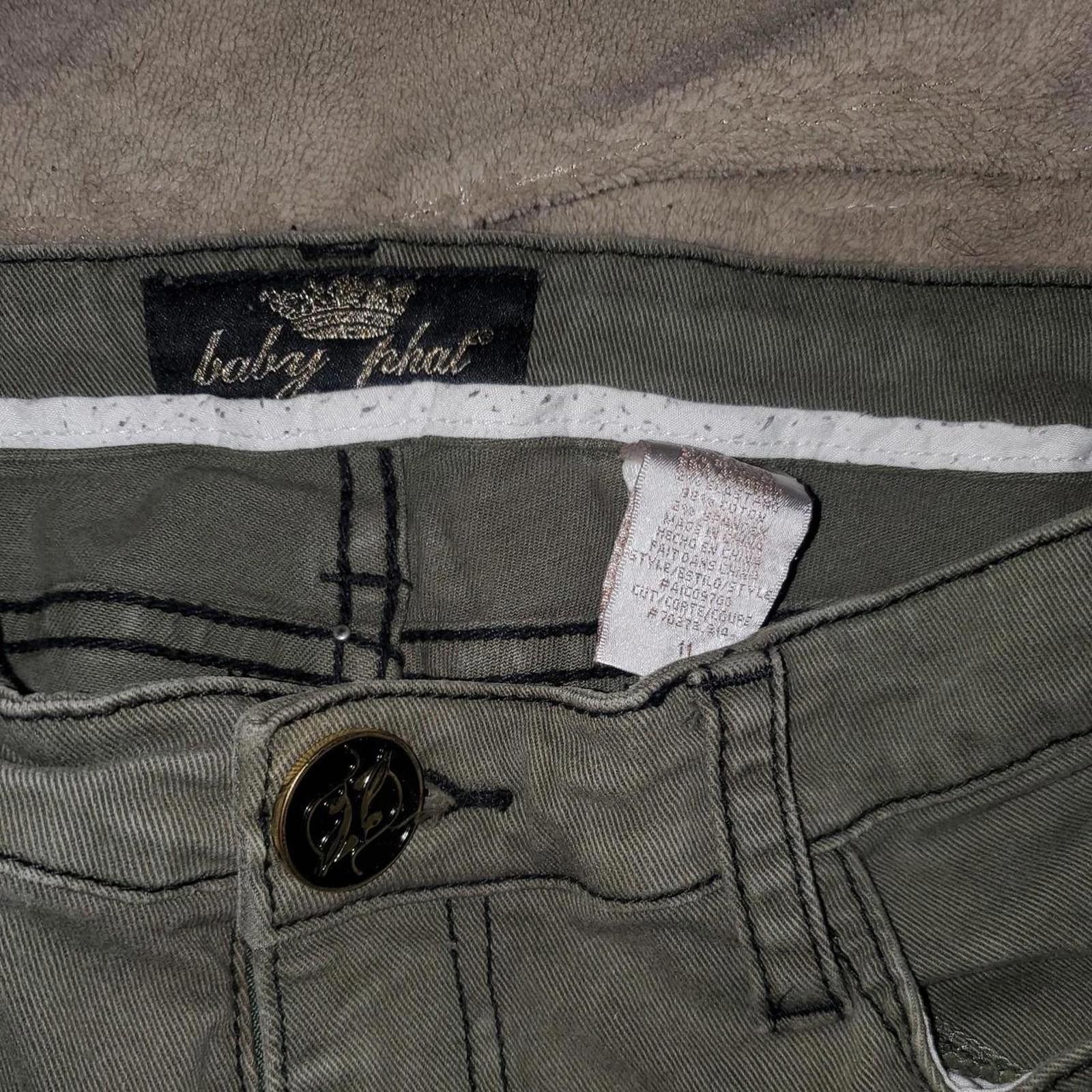 Other Baby Phat Women's Green and Gold Jeans Size 34" / US 12 / IT 48 - 3 Thumbnail