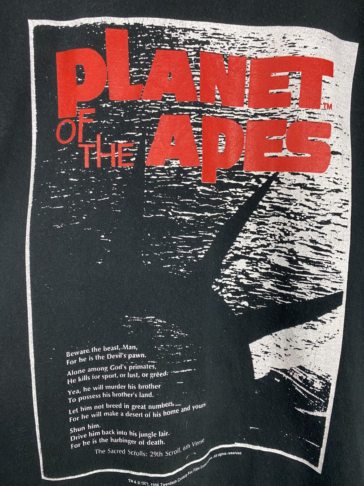 Vintage 🔥True Vintage 96 Planet Of The Apes Tee Size US L / EU 52-54 / 3 - 5 Thumbnail
