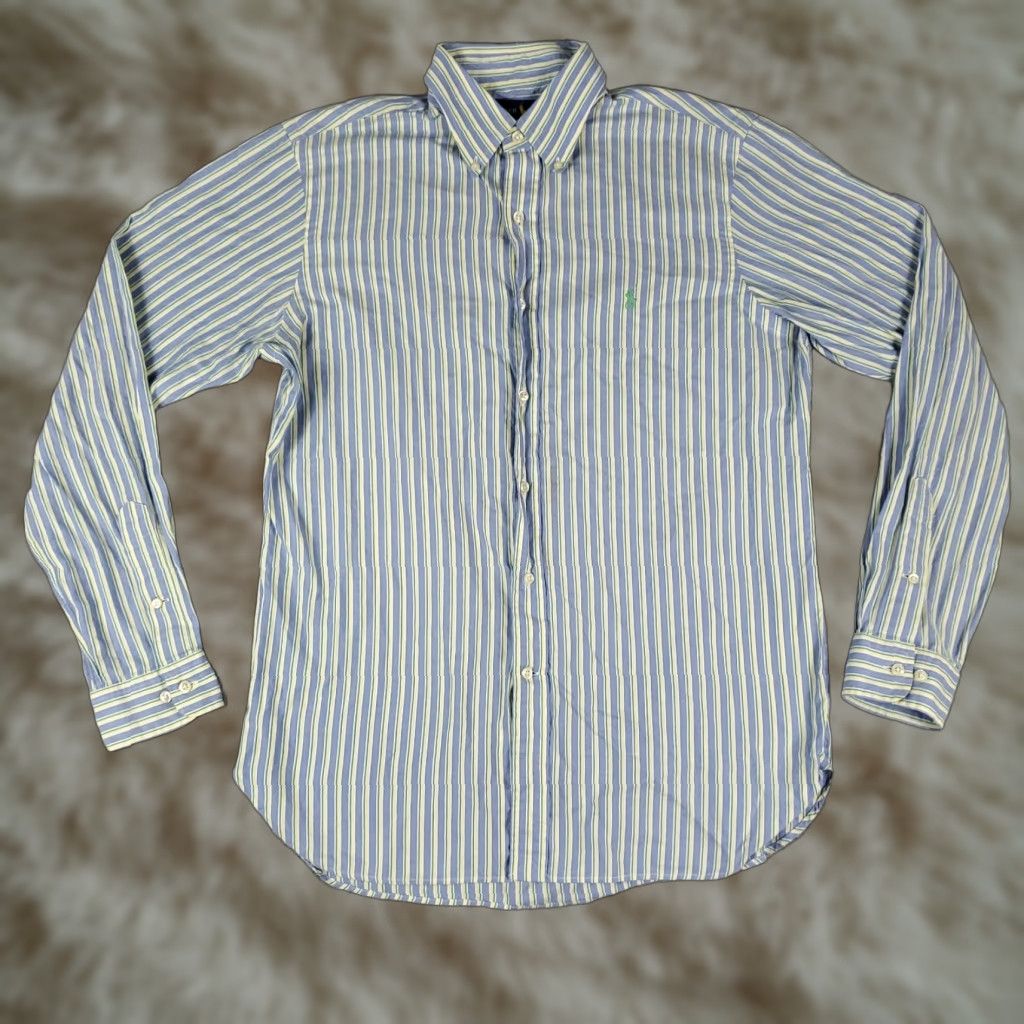 Ralph Lauren Ralph Lauren Shirt Mens 15.5 Blue Stripe Pony Dress Button Up Stained Size 42R - 1 Thumbnail