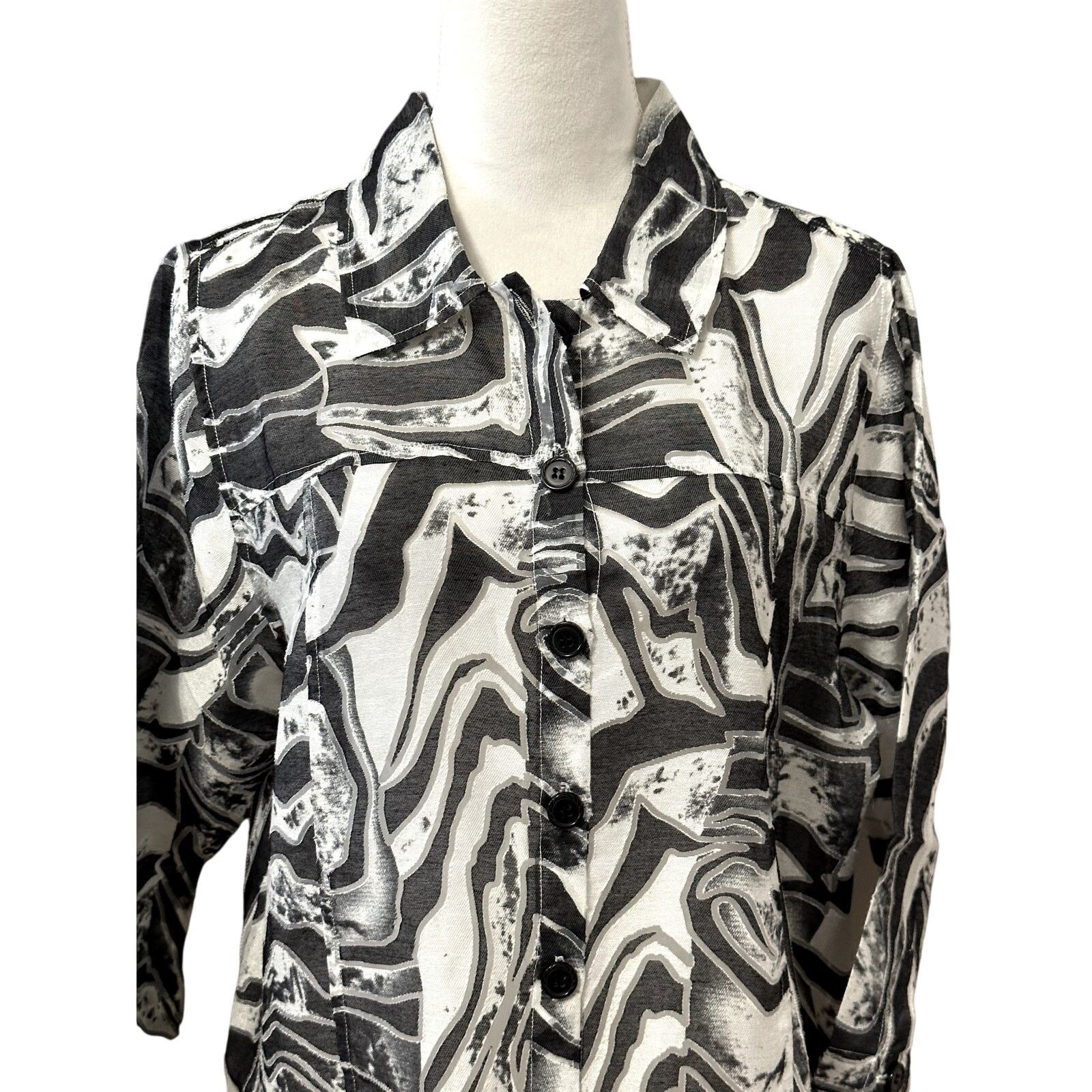 Other Toni Morgan Trucker Jacket Waist Length Button Front Gray M Size M / US 6-8 / IT 42-44 - 2 Thumbnail
