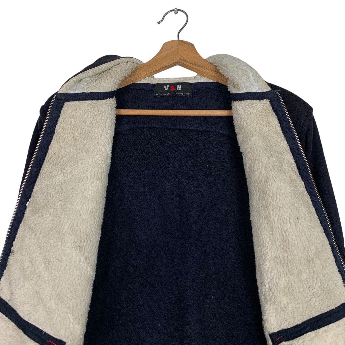 Japanese Brand VAN JAC Fleece Lined Zipper Hoodies Sweatshirt #0904-C40 Size US M / EU 48-50 / 2 - 14 Thumbnail