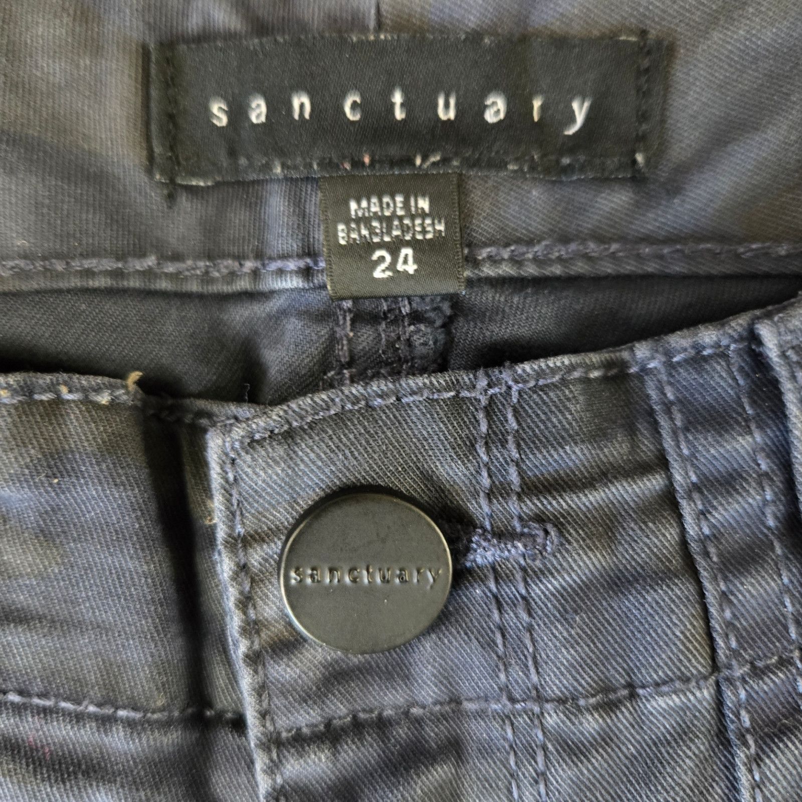 Sanctuary Sanctuary Blue Camo Ankle Skinny Jeans Size 24 Size 24" / US 00 / IT 34 - 6 Thumbnail