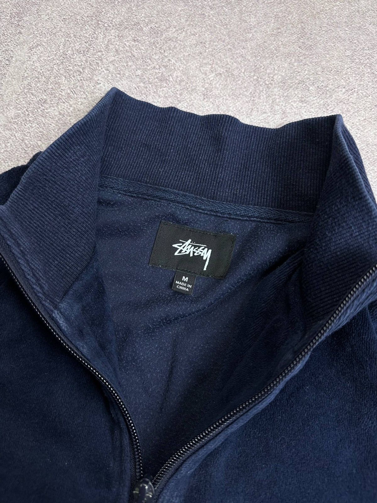 Stussy Vintage Stussy Velour Quarter Zip Sweater M Size US M / EU 48-50 / 2 - 5 Thumbnail