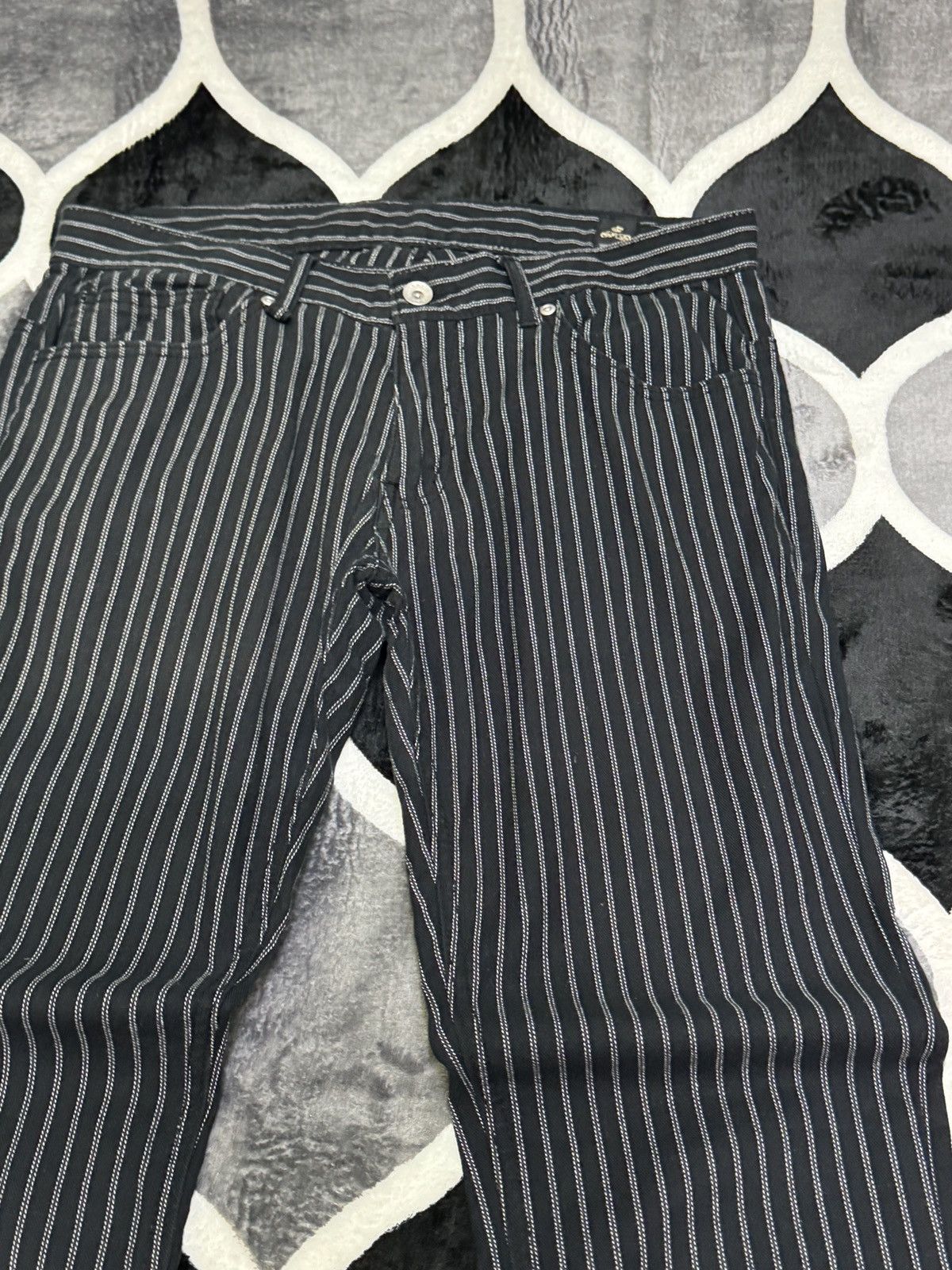 Tornado Mart Vintage Semantic Design Pinstripe Retro Pant Size US 32 / EU 48 - 5 Thumbnail