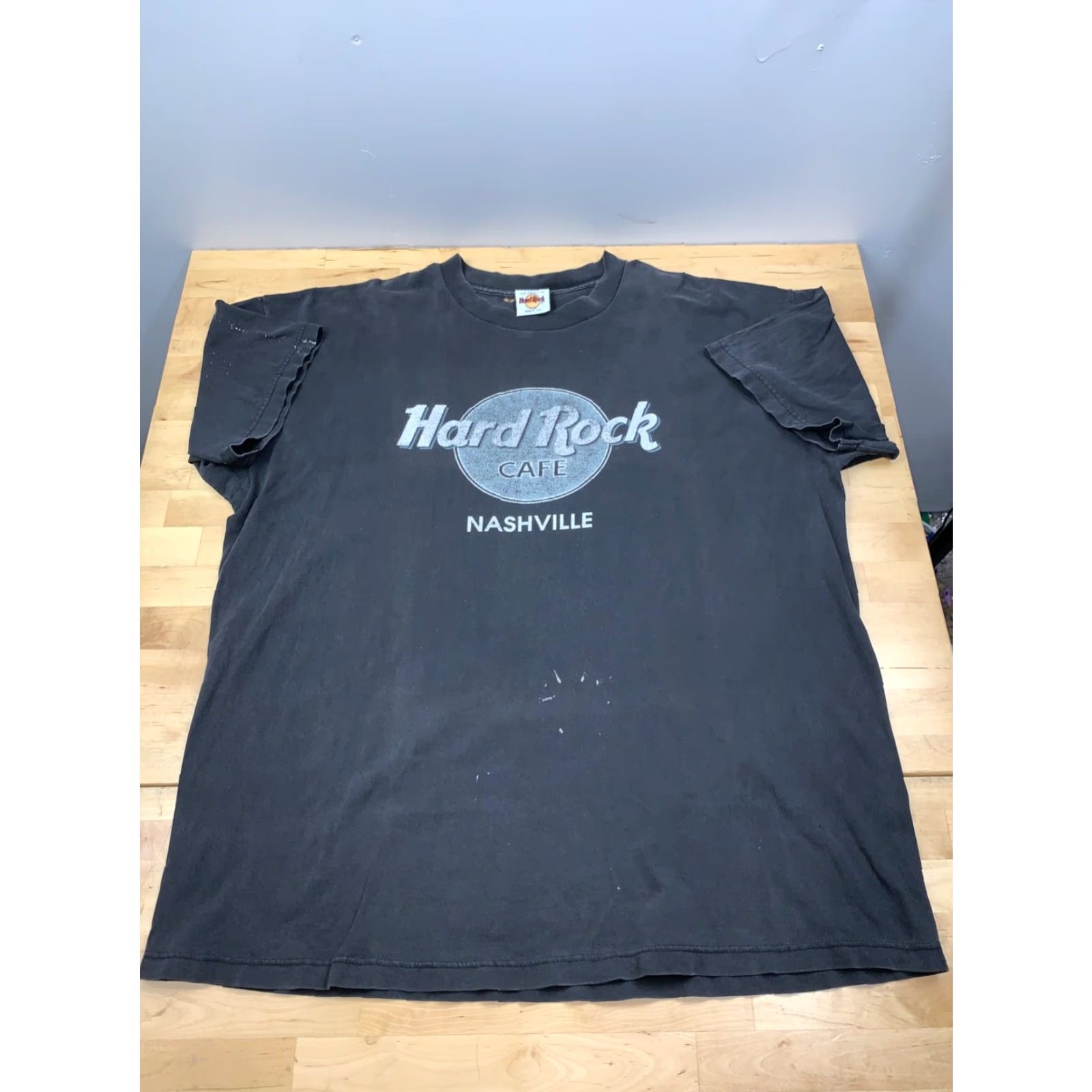 Hard Rock Cafe VINTAGE Hard Rock Cafe T Shirt Men's Black XL USA Distress Nashville Made in USA Size US XL / EU 56 / 4 - 2 Thumbnail