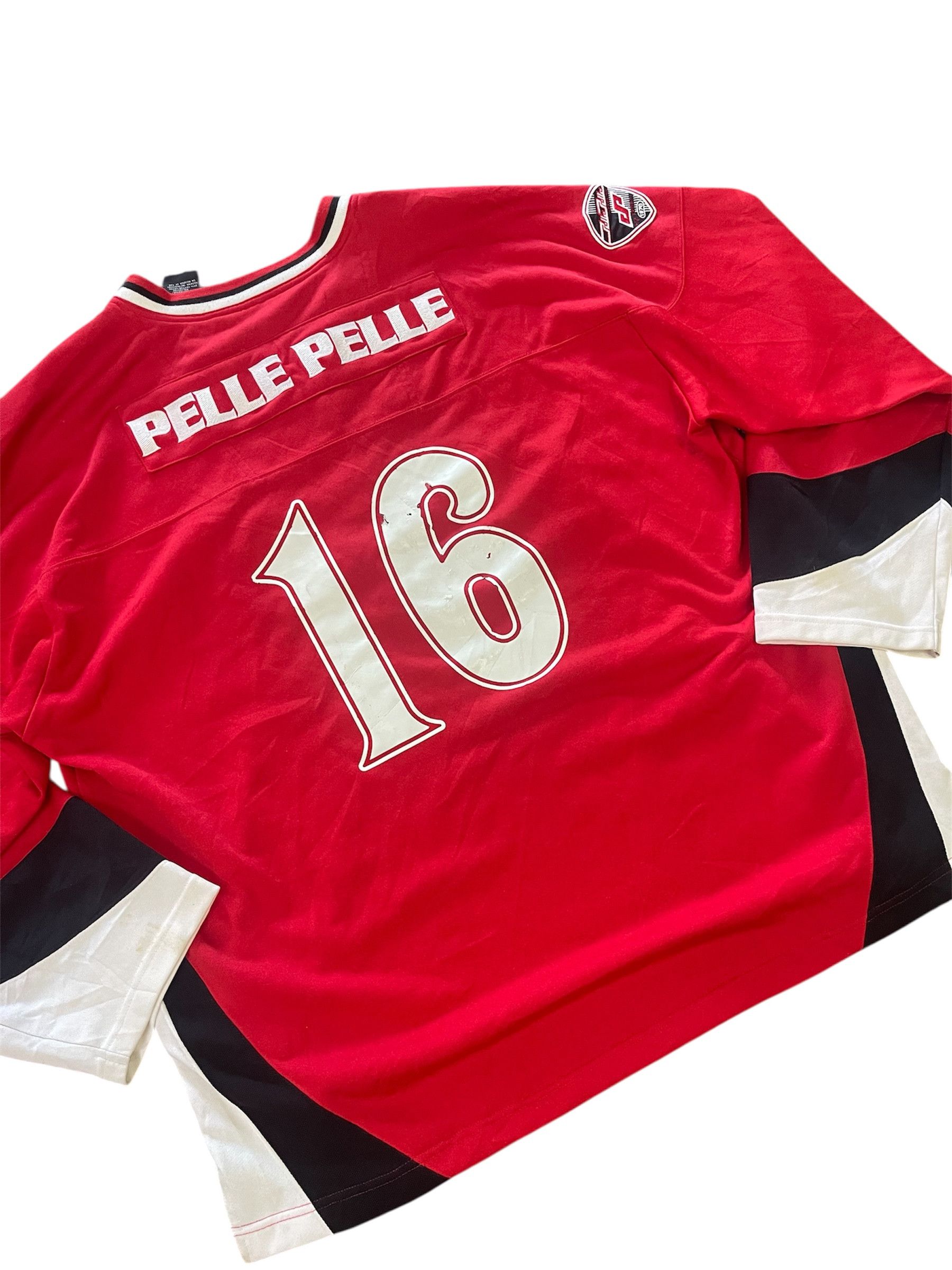 Pelle Pelle Pelle Pelle Hockey Jersey XXL Red Long Sleeve Hip Hop Y2K Size US XXL / EU 58 / 5 - 13 Thumbnail