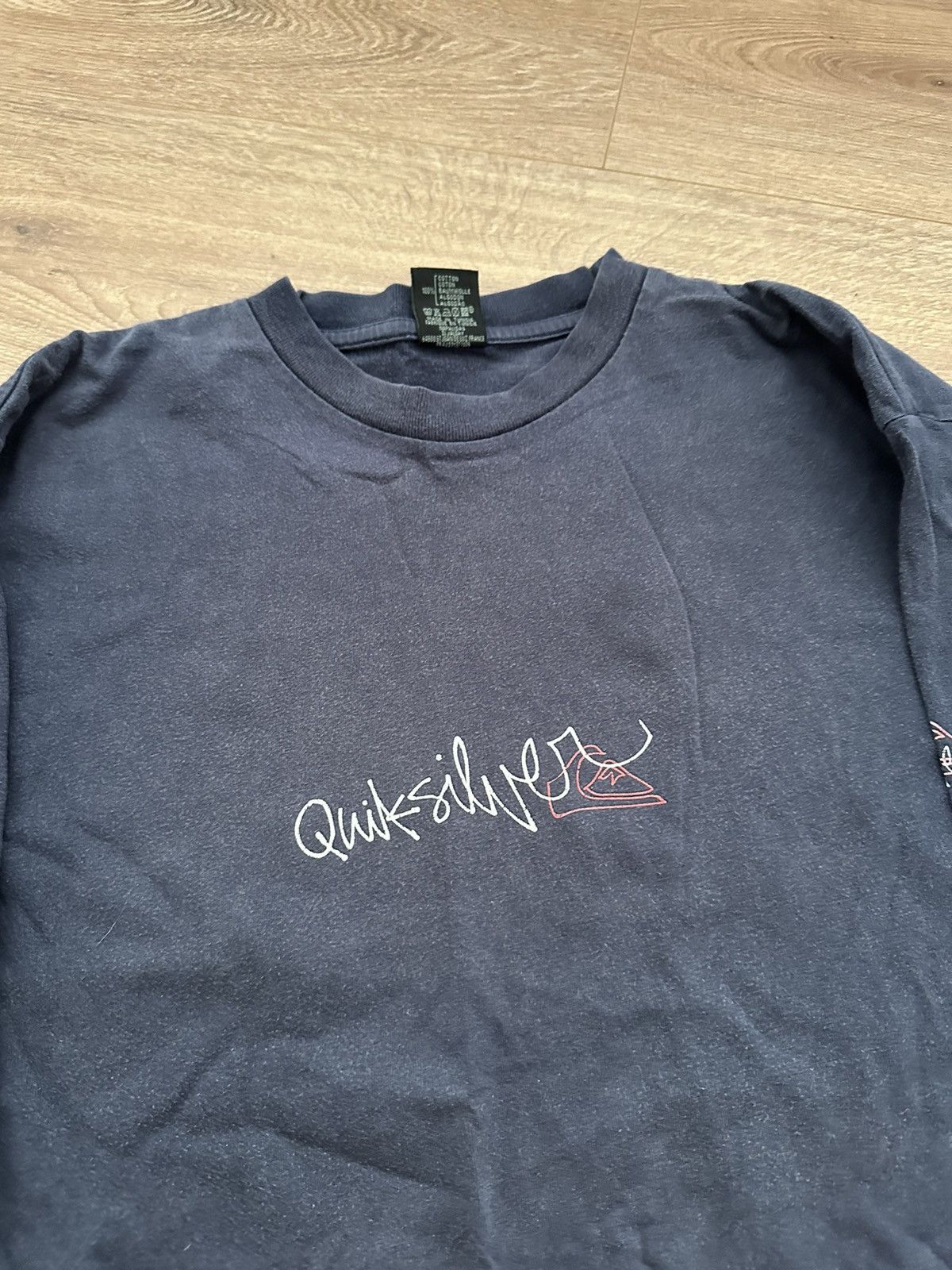 Quiksilver 🔥VINTAGE SUN FADED QUIKSILVER SURF LONG SLEEVE🔥 Size US L / EU 52-54 / 3 - 2 Thumbnail