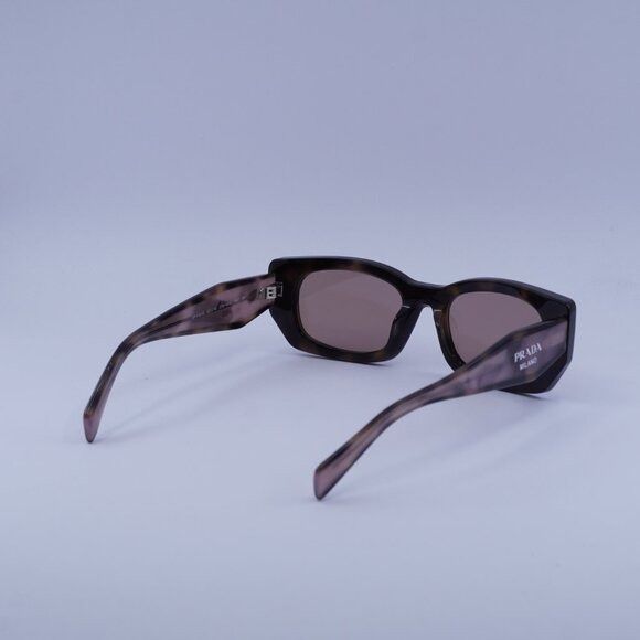 Prada Prada PRB05S 23A60B Sunglasses Mauve Havana Rectangle Frame Size ONE SIZE - 11 Thumbnail