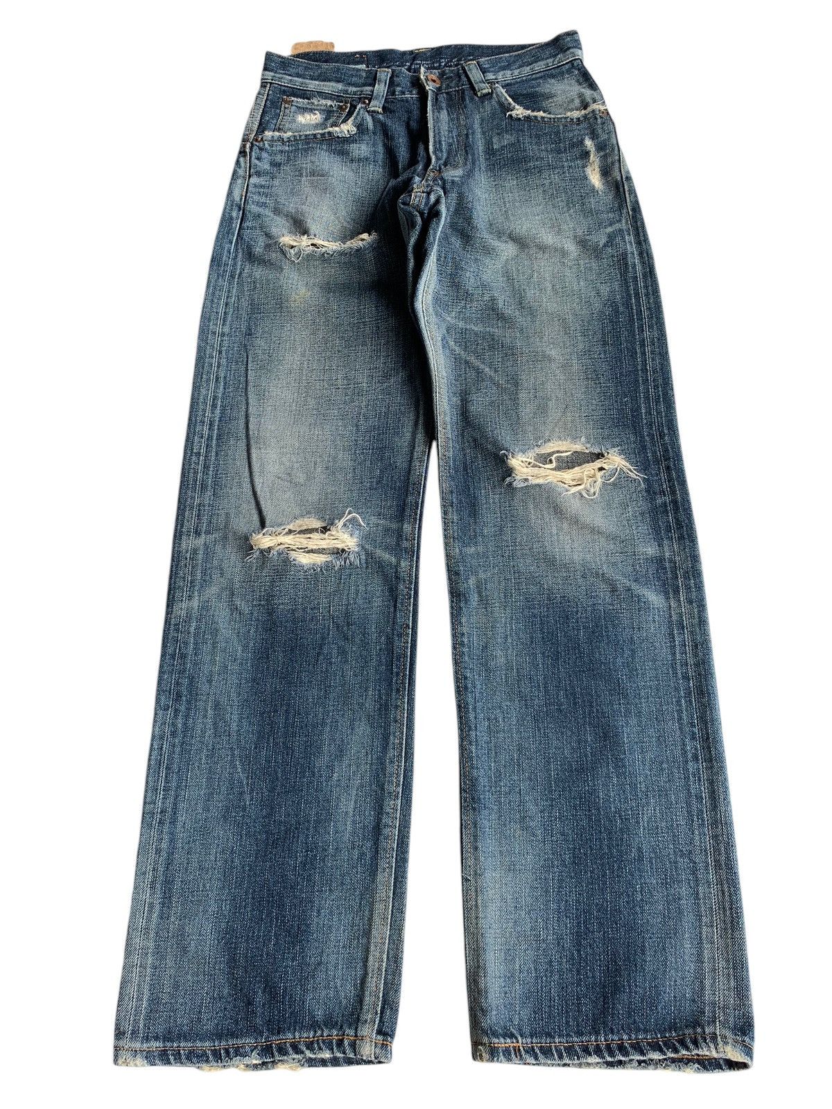 Edwin × Kapital × Vintage EDWIN SELVEDGE REDLINE JAPANESE DISTRESSED DENIM Size US 29 - 13 Thumbnail