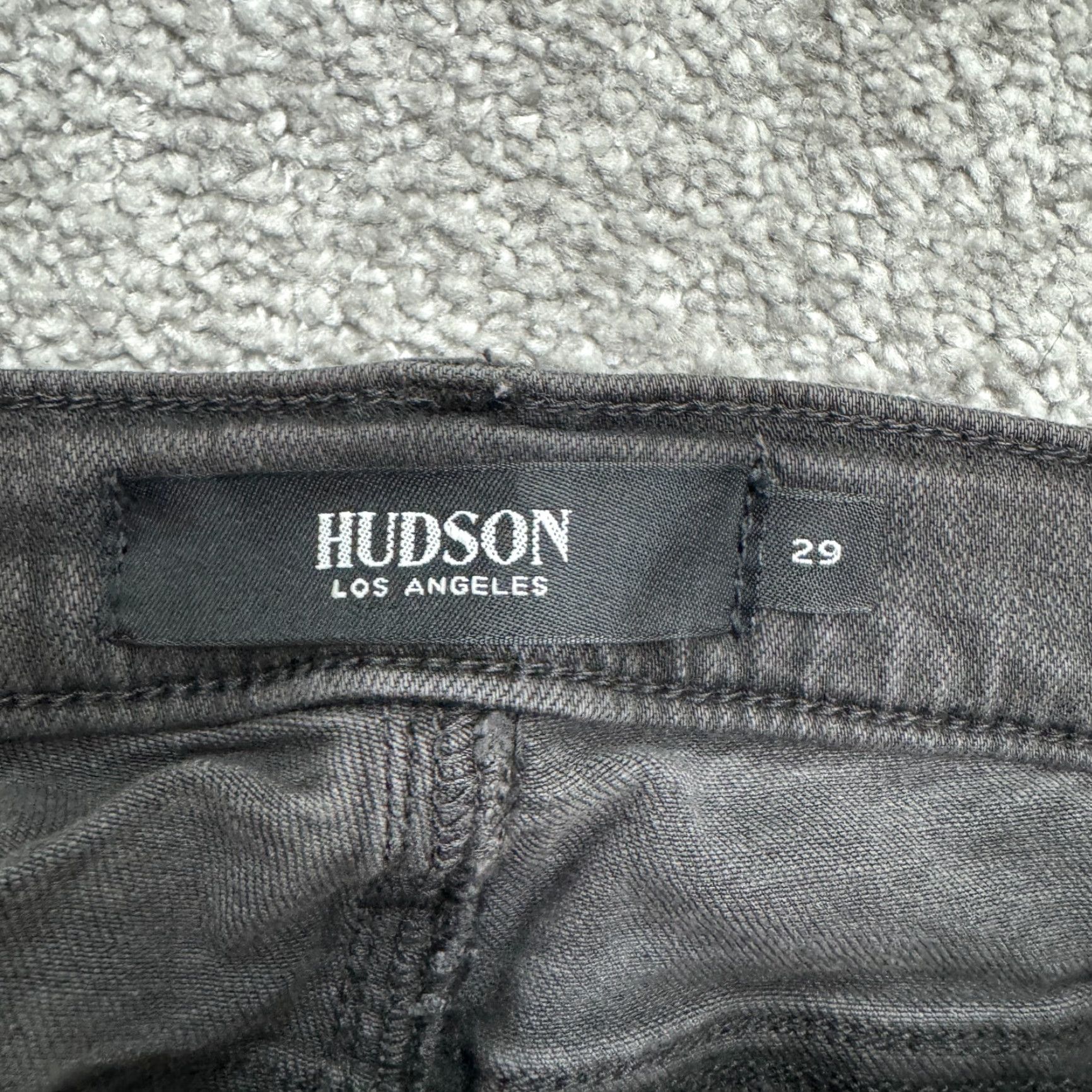 Hudson HUDSON Nico Jeans Womens 29 Dark Gray Washed Mid Rise Skinny Denim Zip Button 5-Pocket Stretch City Streetwear Size 29" - 6 Thumbnail