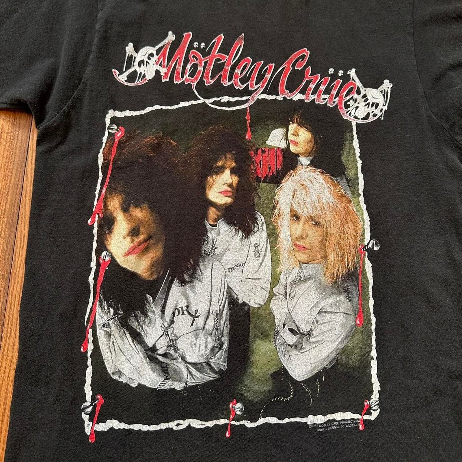 Band Tees × Vintage RARE Vintage 1989 Motley Crue Single Stitch Tour T Shirt M Size US M / EU 48-50 / 2 - 7 Thumbnail