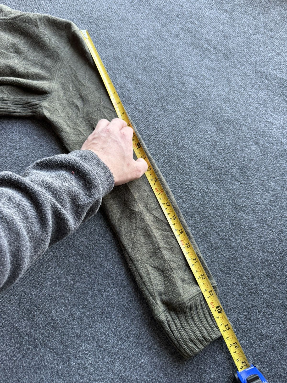 Conte of Florence 00s Conte of Florence Olive Fleece / Knit Zip Hoodie Italian Size M / US 6-8 / IT 42-44 - 20 Thumbnail
