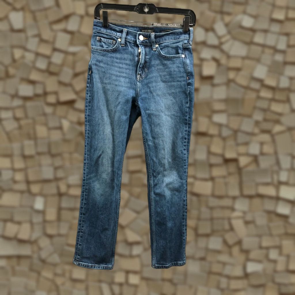 Banana Republic Banana Republic Jeans High Rise Straight Size 26 Womens Blue Medium Wash Denim 5-Pocket Size 26" / US 2 / IT 38 - 1 Thumbnail
