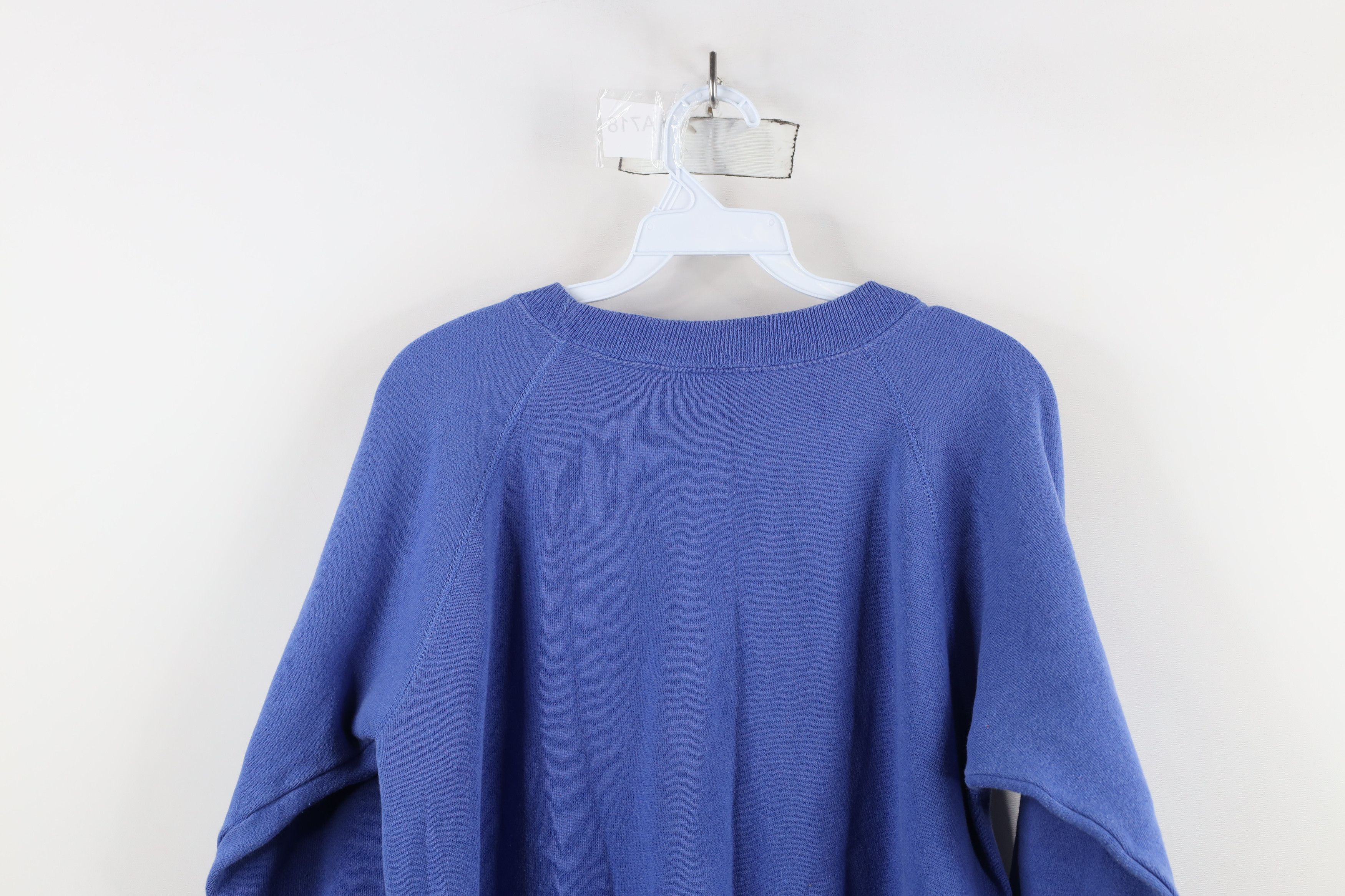 Vintage Vintage 90s Streetwear Crewneck Sweatshirt Periwinkle USA Size L / US 10 / IT 46 - 12 Thumbnail