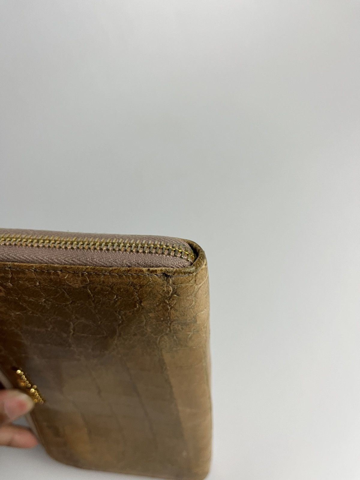 Miu Miu Miu Miu Croc Embossed Long Zipper Wallet Size ONE SIZE - 17 Thumbnail