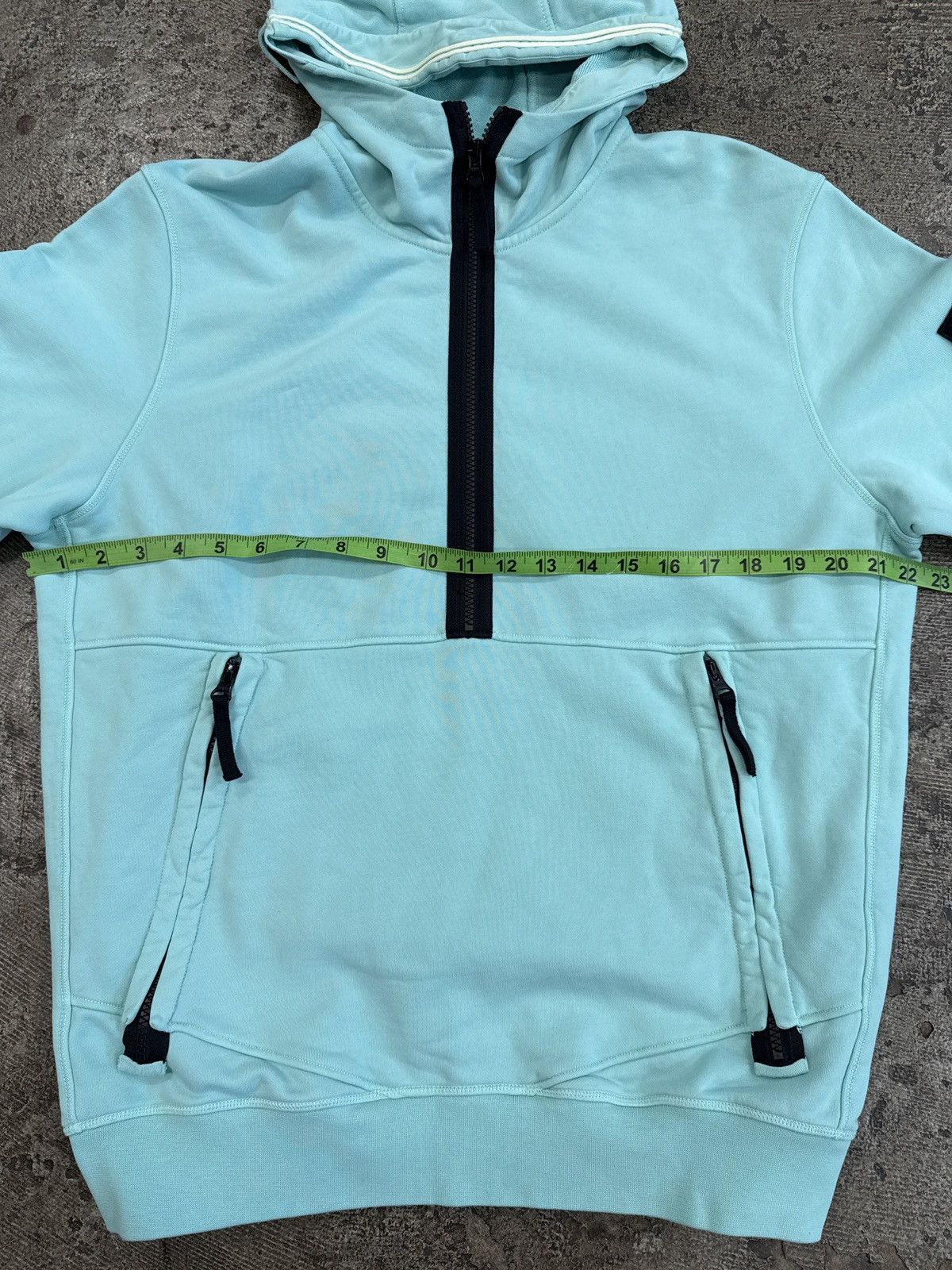 Stone Island Stone Island Anorak Mint Green Half Zip Hoodie Size US L / EU 52-54 / 3 - 7 Thumbnail