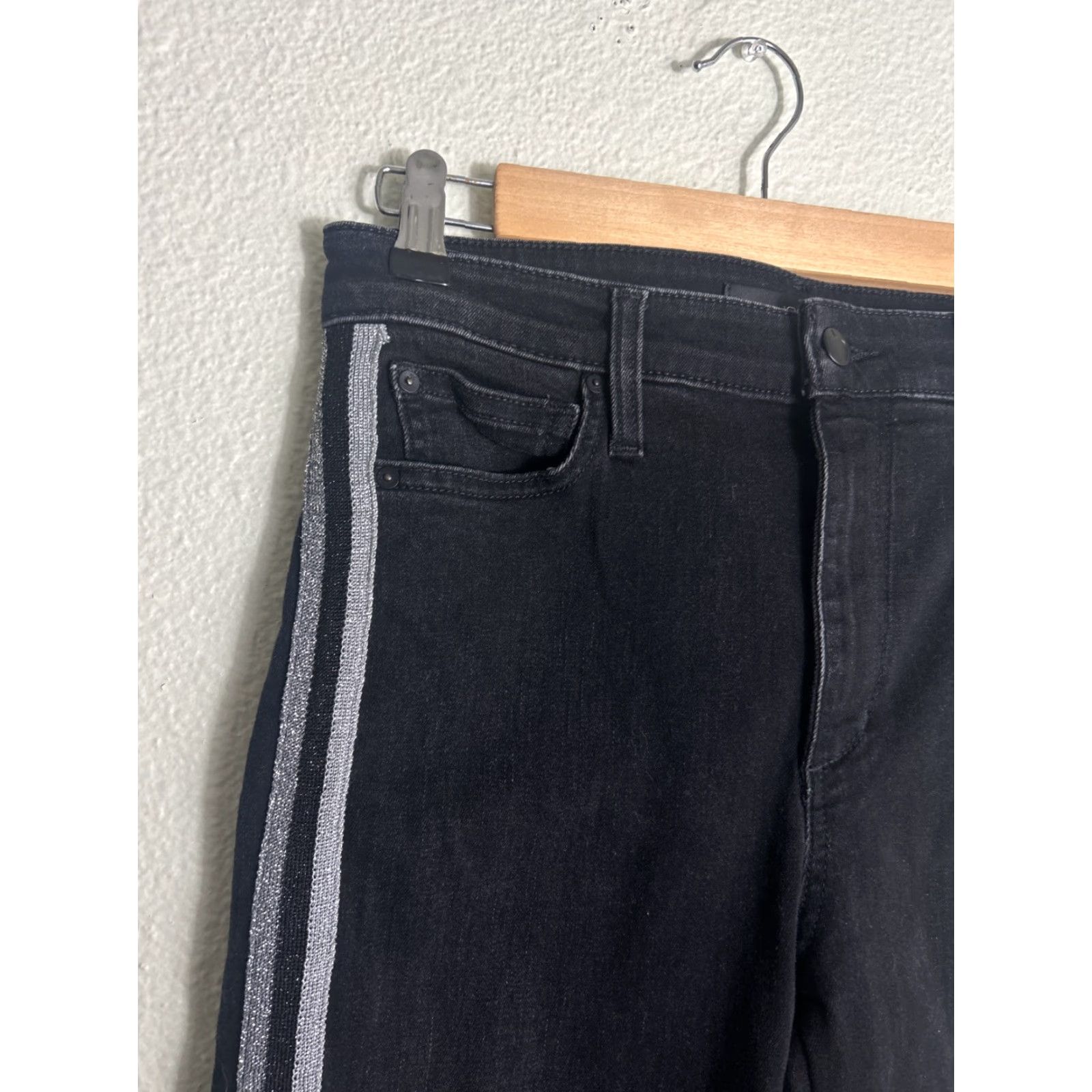 Vintage Joe's Jeans Womens Jeans 28x28 Flawless The Charlie Black High Rise Skinny Ankle Piping Size 28" / US 6 / IT 42 - 4 Thumbnail
