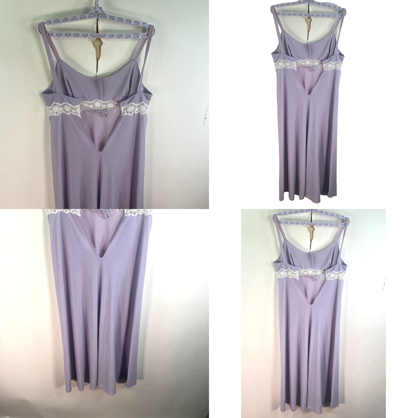Vintage VINTAGE Enka Crepe 80's Pale Purple Teddy Lingerie M Size Purple Eveningwear Womens 1980s Europe Polyester Size ONE SIZE - 8 Thumbnail