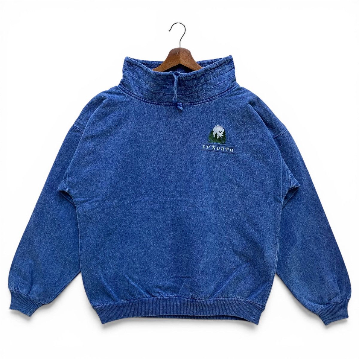 Vintage Vintage Up North Sweatshirt Made in USA Redford Mock Neck Size US XL / EU 56 / 4 - 1 Thumbnail