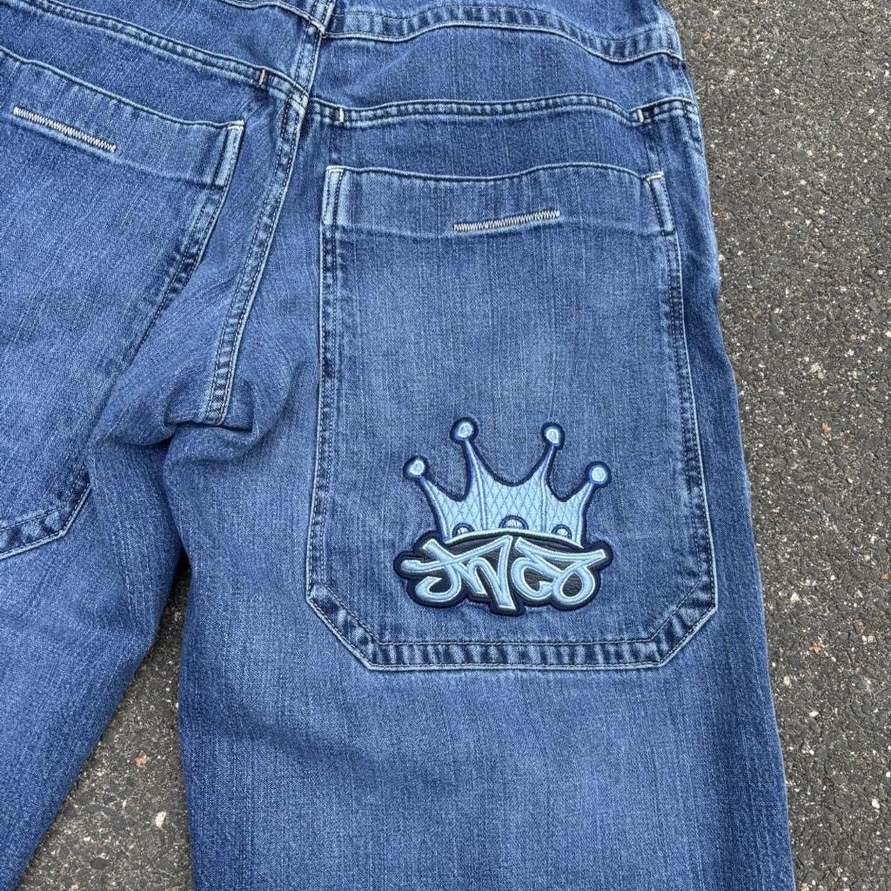 JNCO Jnco tribal baggy blue jeans size 33x32 Size US 33 - 4 Thumbnail