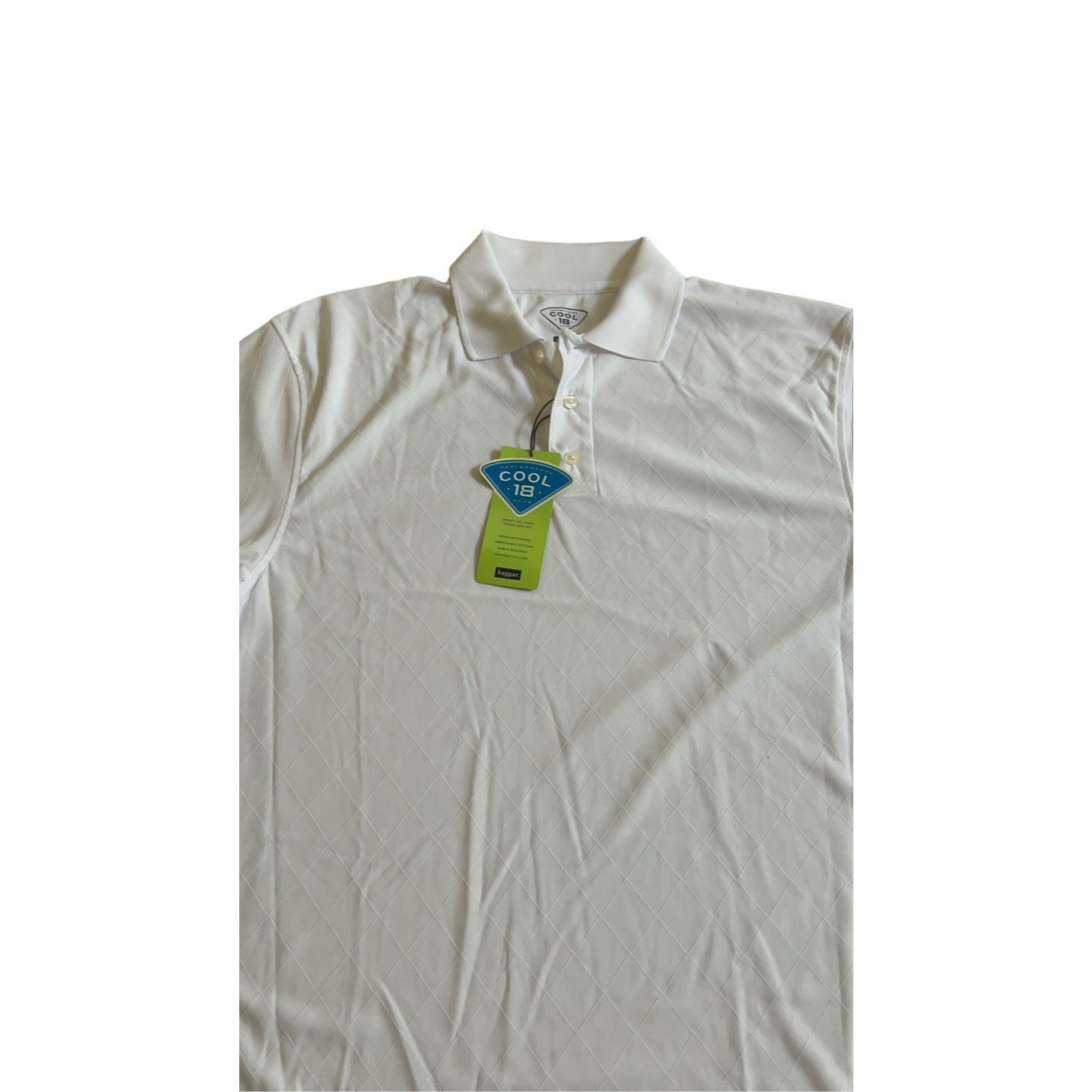 Haggar Men's Haggar White Polo Shirt Size M Size US M / EU 48-50 / 2 - 5 Thumbnail