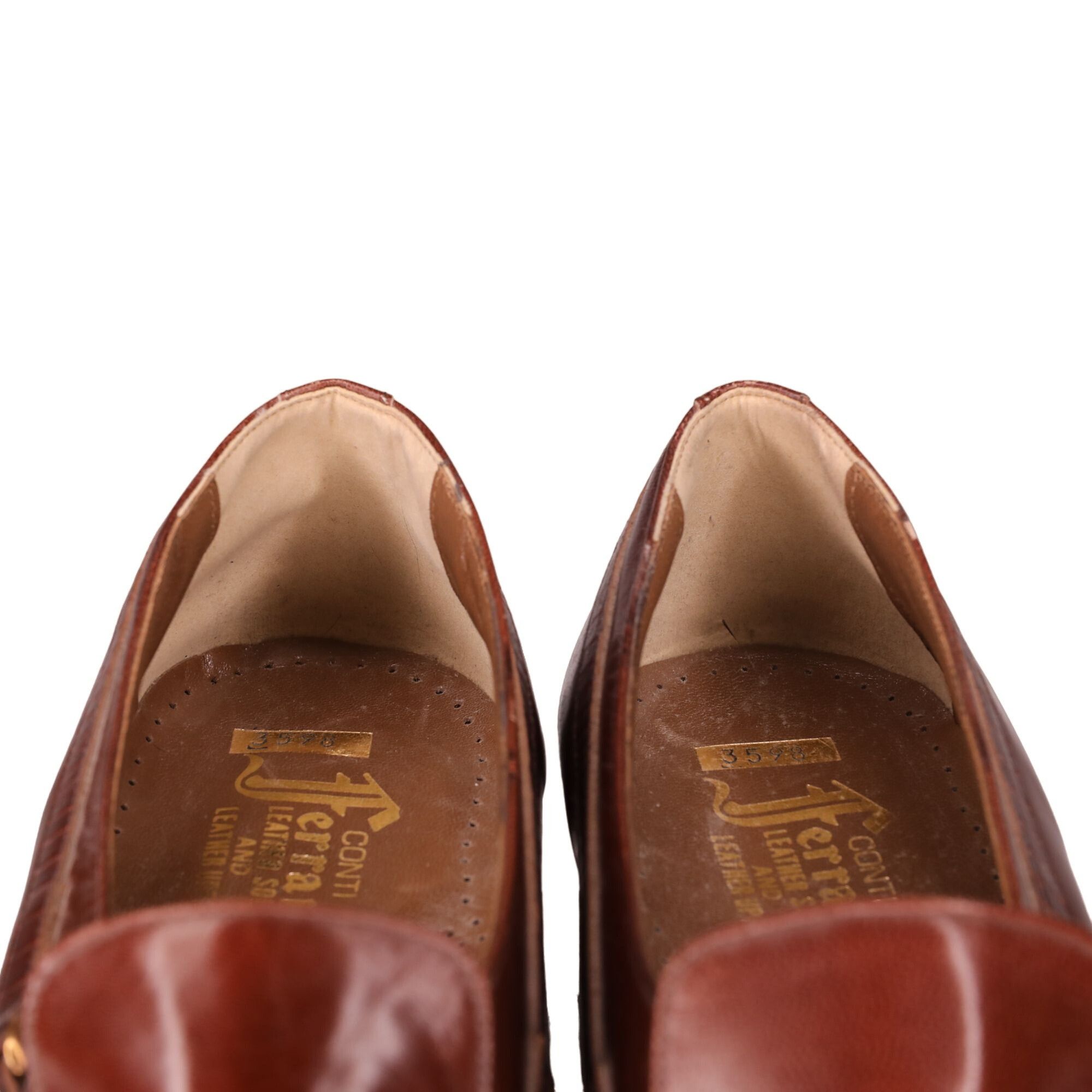 Ferrari New Vintage Conti Ferrari Men's 9 Brown Leather Handcrafted Size US 9 / EU 42 - 9 Thumbnail